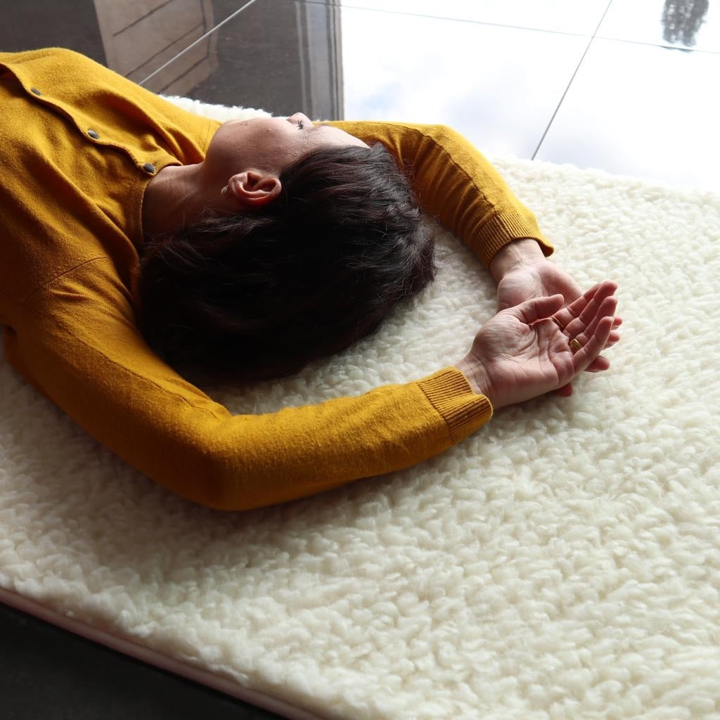 Tapis de yoga en laine vierge - qualité supérieure