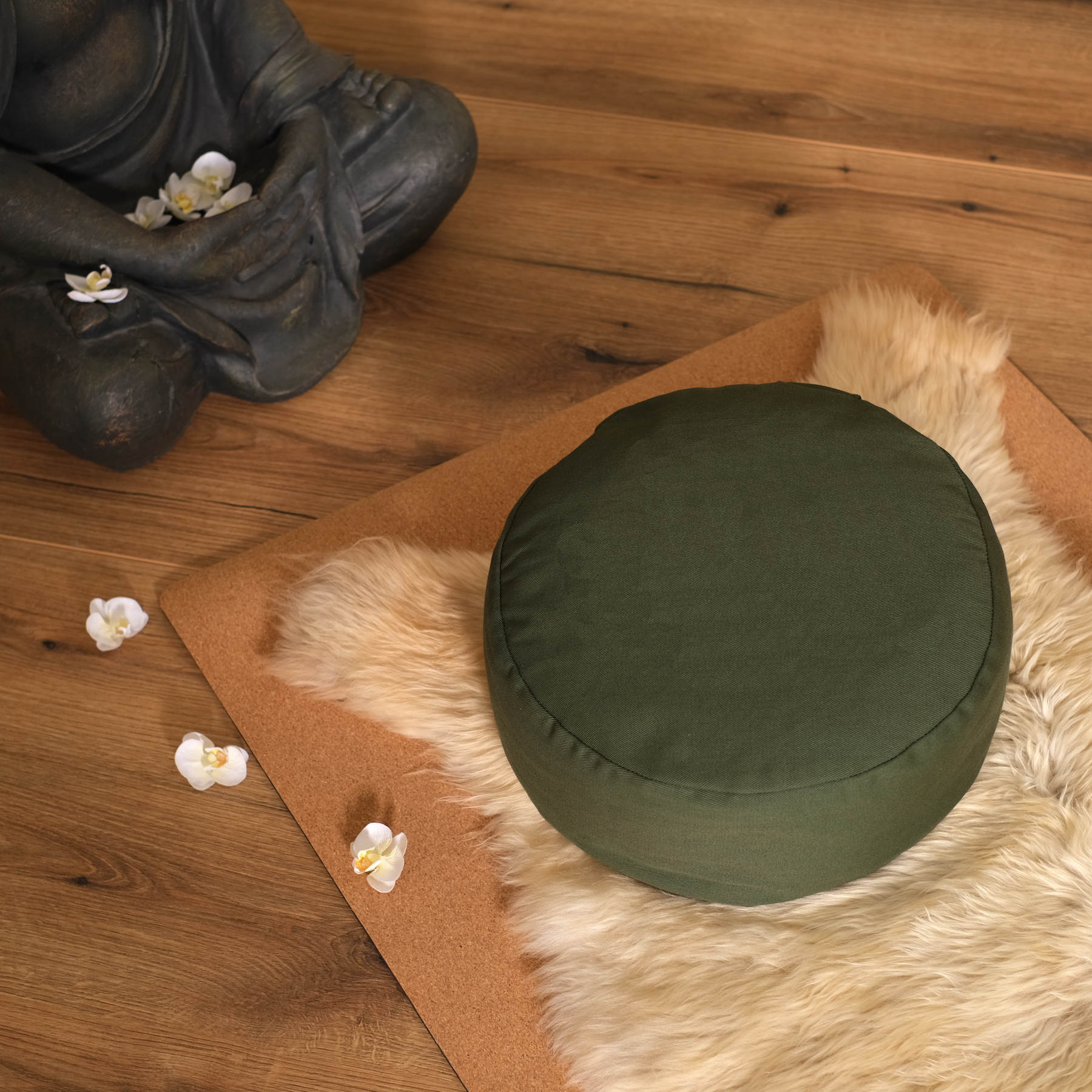 Coussin de méditation rond