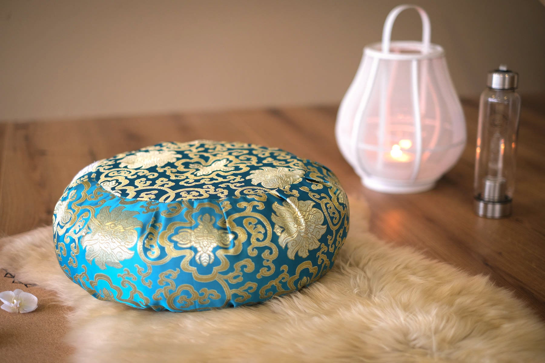 Coussin de méditation Zafu en brocart
