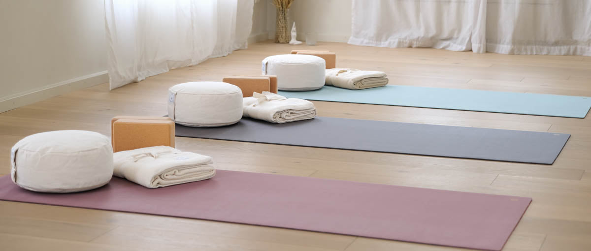 Yogamatte EcoGrip super rutschfest aus FSC zertifiziertem Naturkautschuk super für Yogastudio