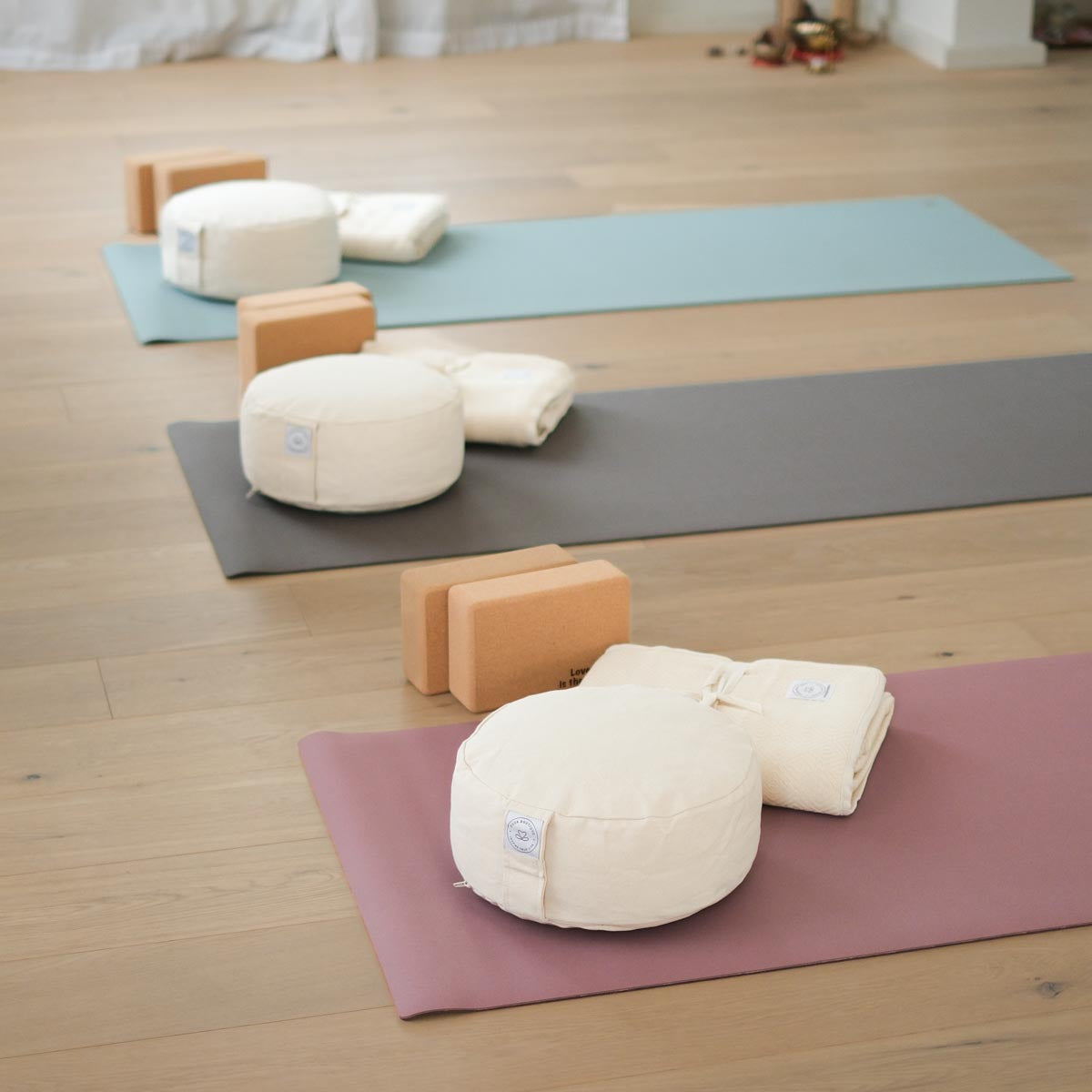 Yogamatte EcoGrip Naturkautschuk FSC aubergine