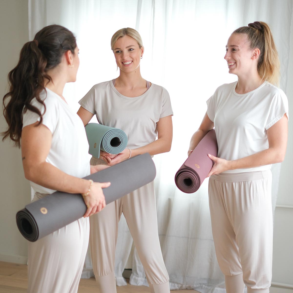 Yogamatte EcoGrip Naturkautschuk FSC anthrazit