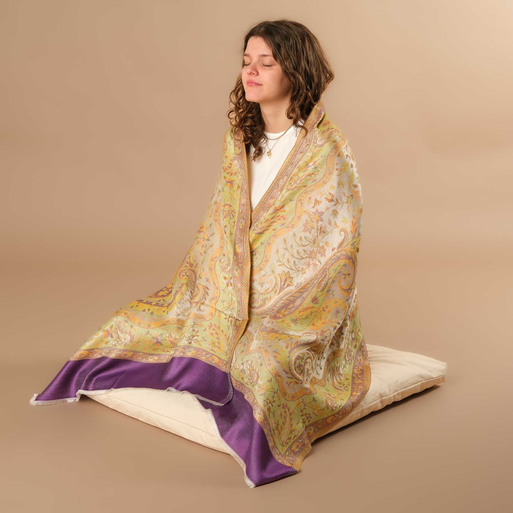 Meditationstuch Schal Tangeled