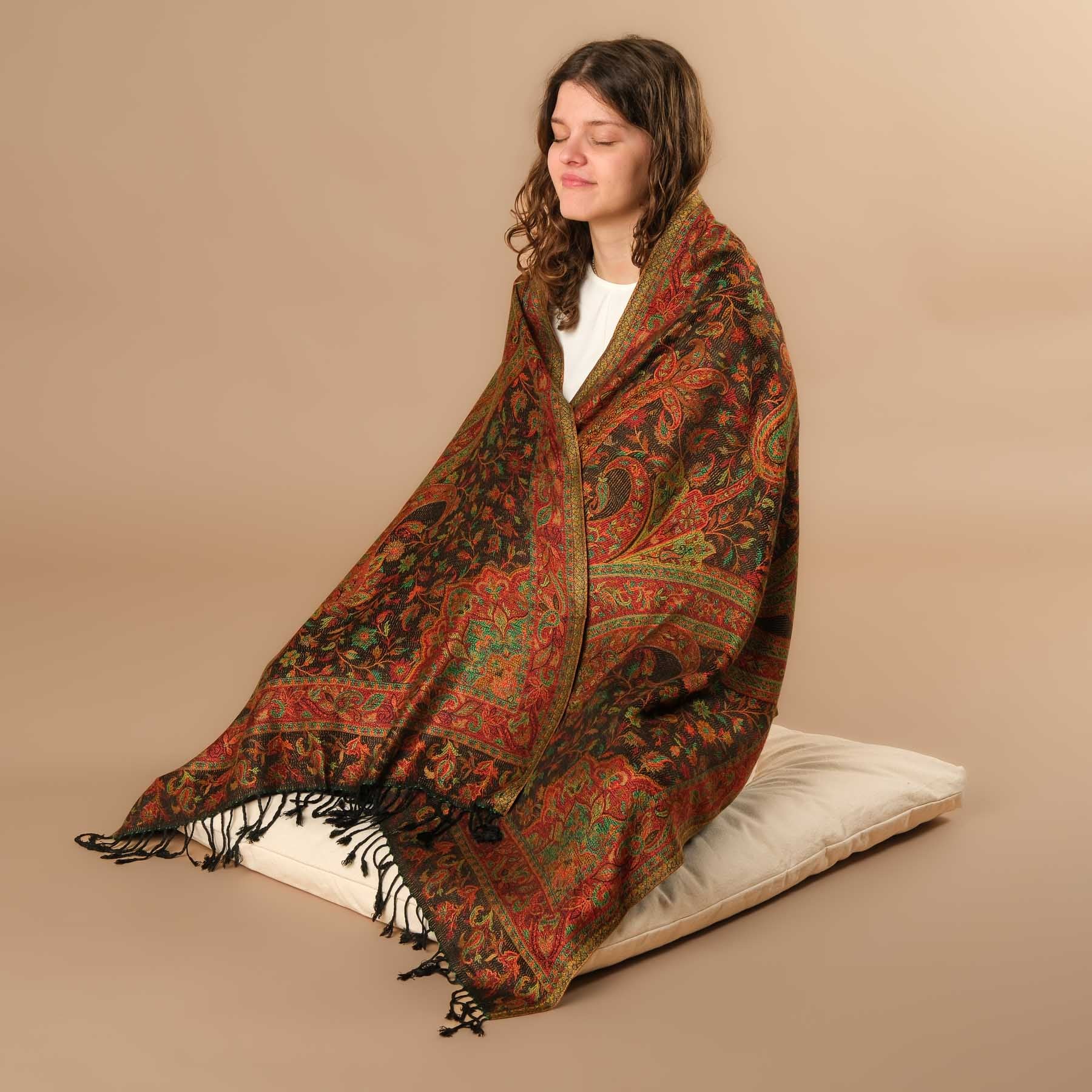 Meditationstuch Schal Viskose Marroko