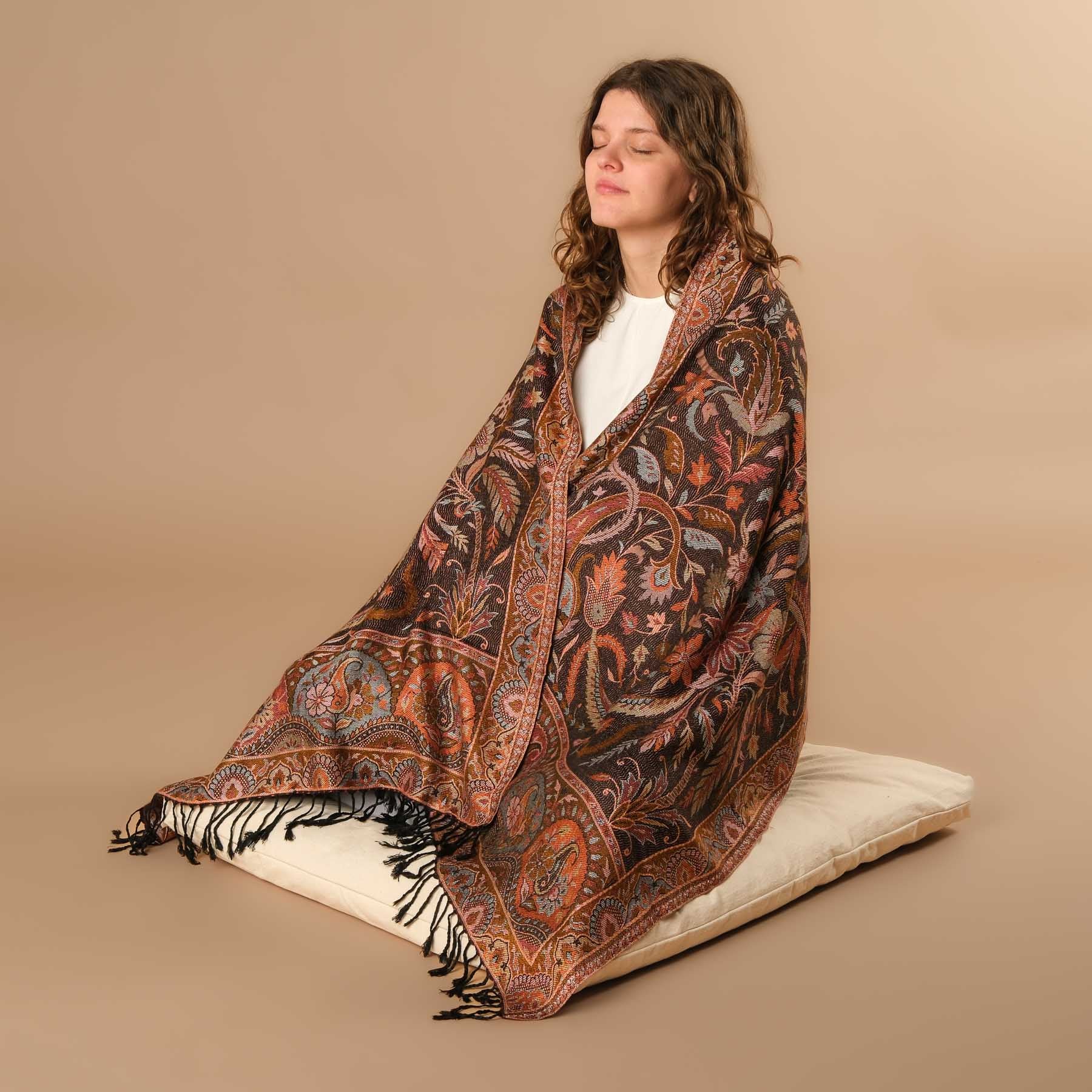 Meditationstuch Schal Viskose Sevilla