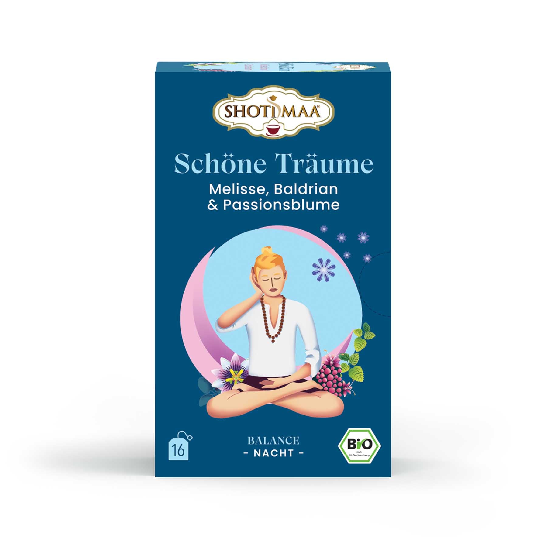Shoti Maa Tee Schöne Träume – Melisse, Baldrian & Passionsblume