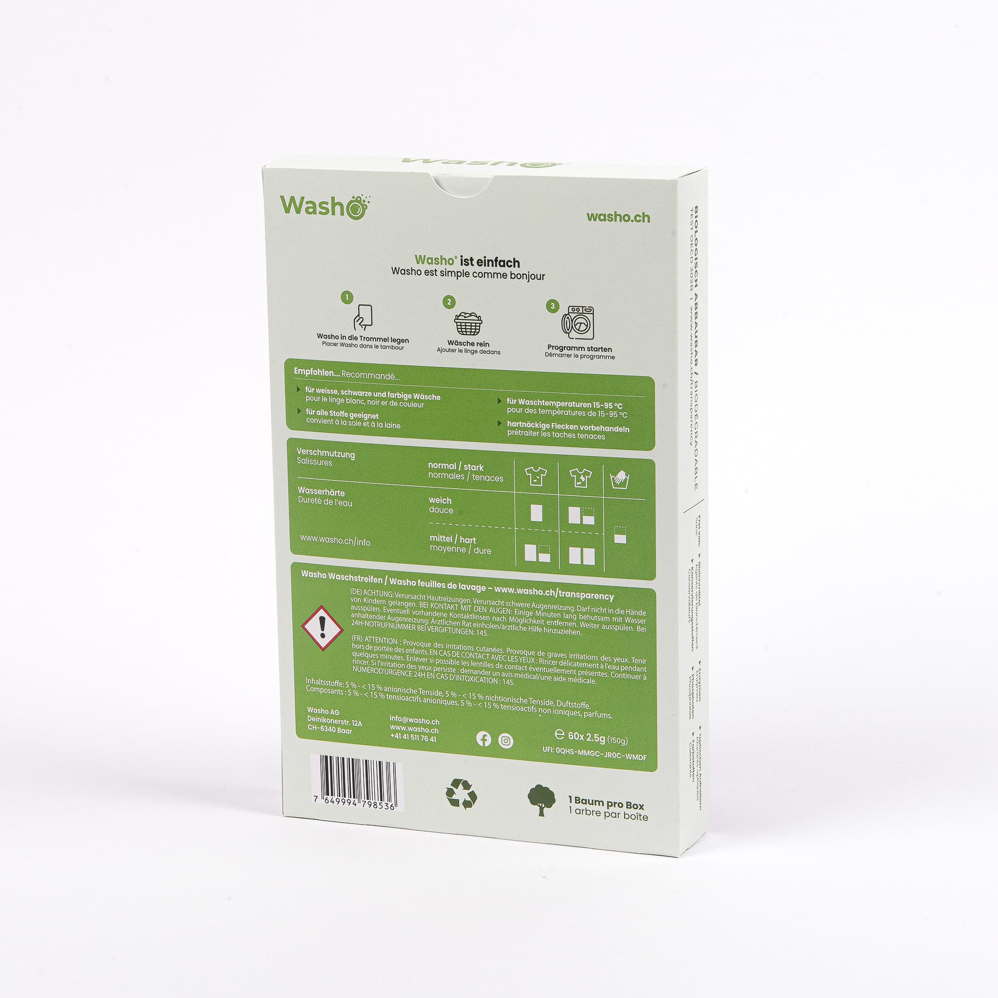 Washo ökologische Waschstreifen Summer Breeze einzeln