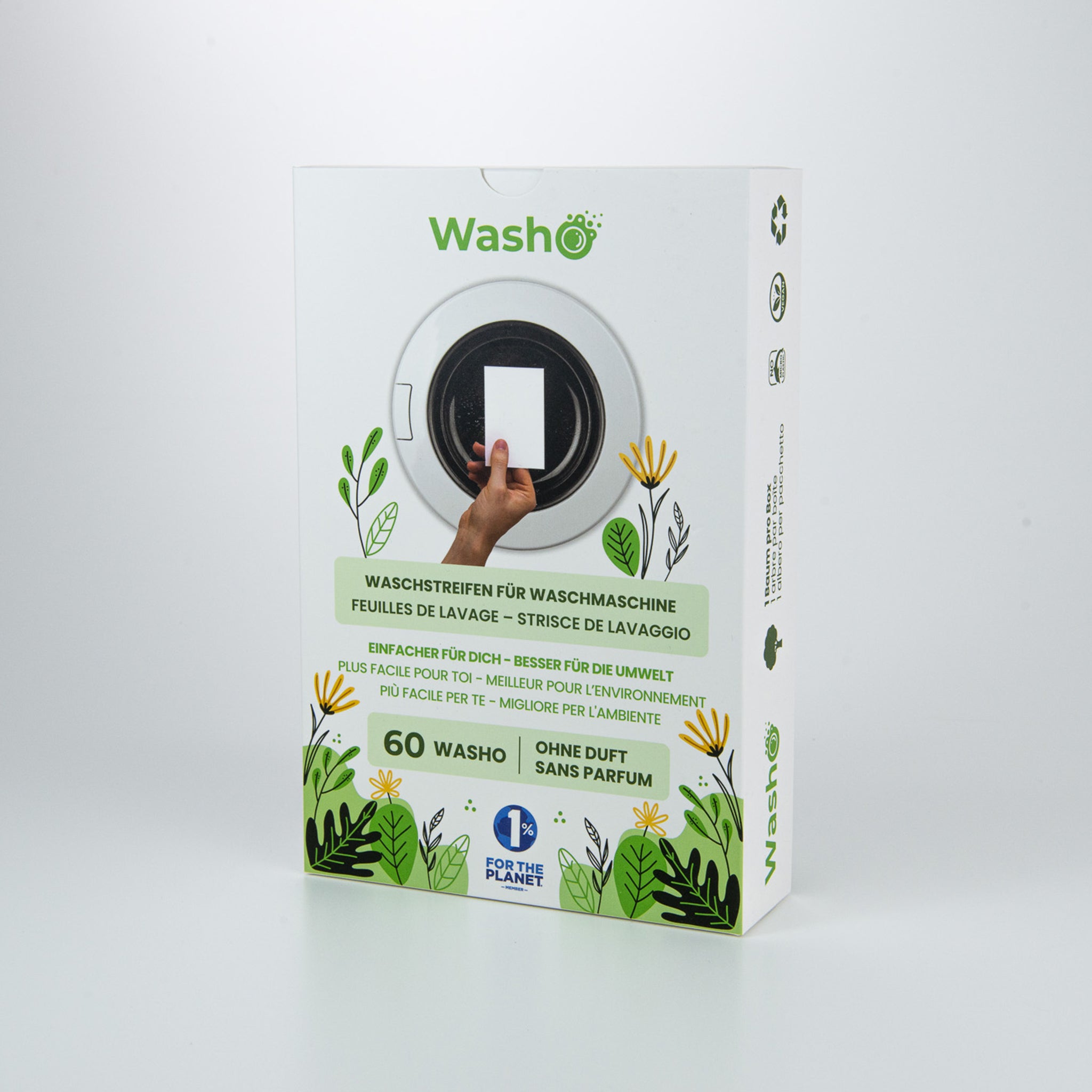 Washo ökologische Waschstreifen ohne Duft einzeln