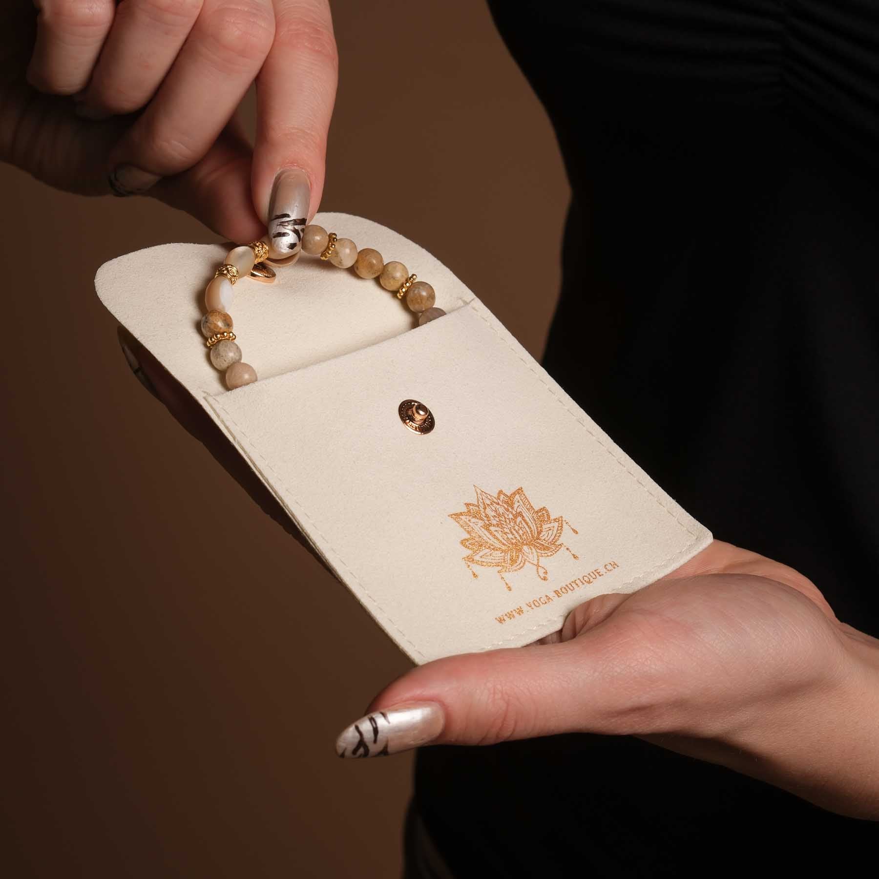 Bracelet Sahara Jaspe doré