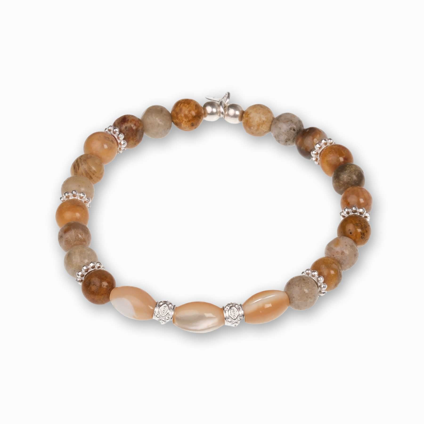 Bracelet Sahara Jaspe argent