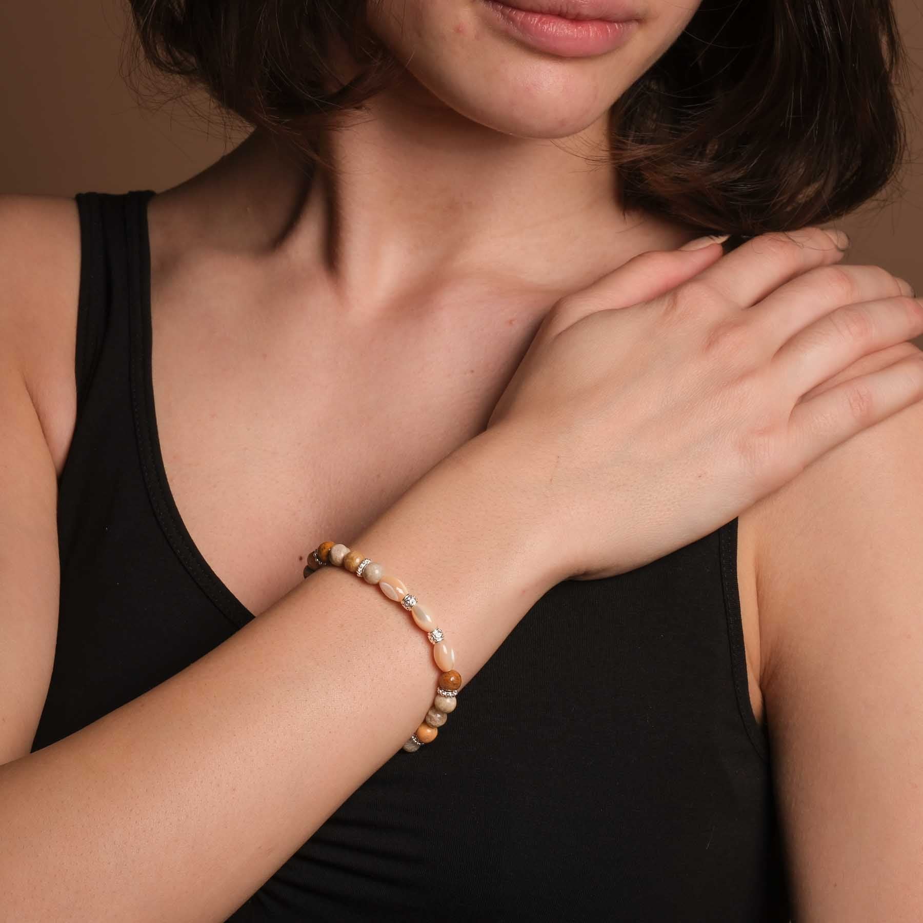 Bracelet Sahara Jaspe argent