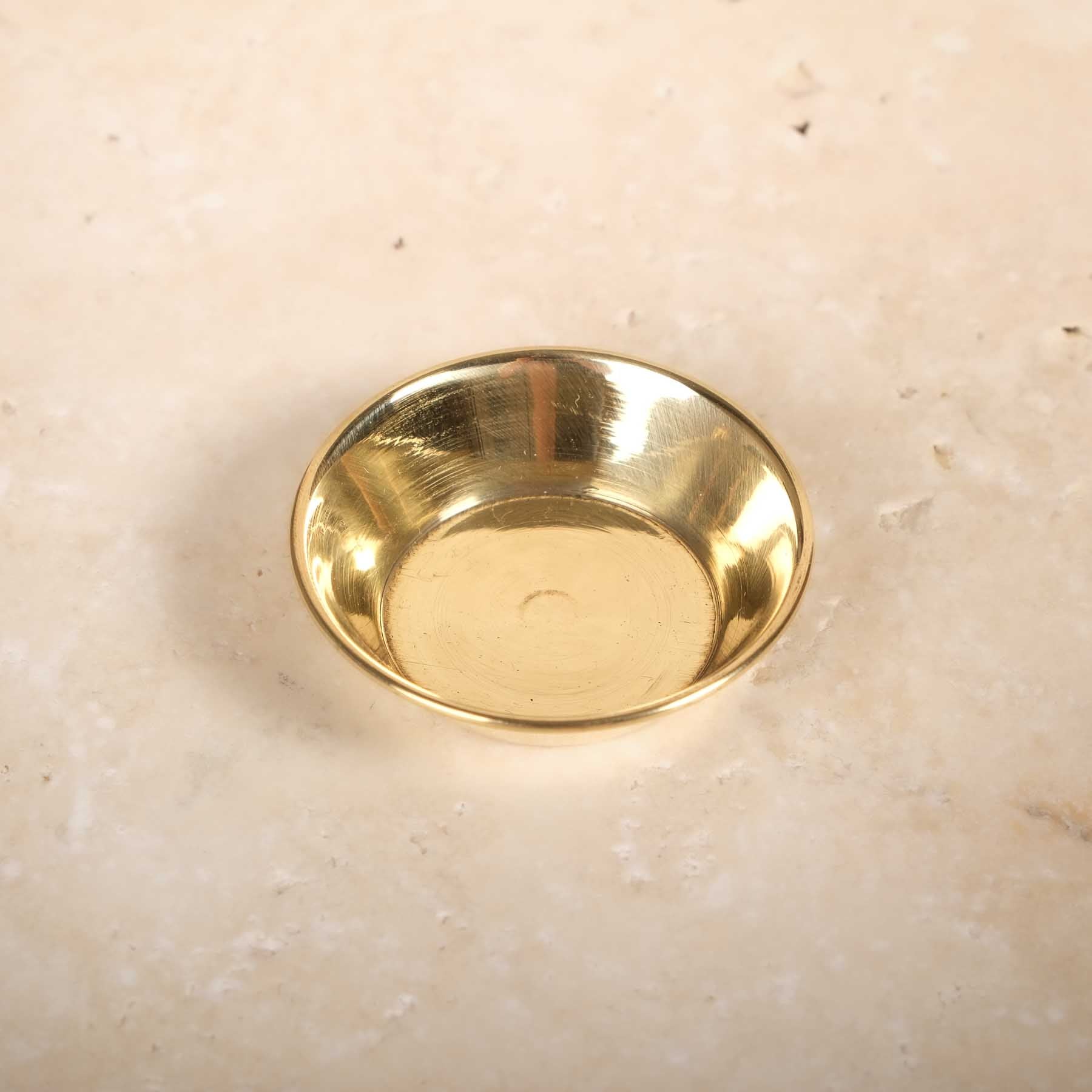 Räucherteller/Räucherplatte 5cm Messing für Räucherstövchen