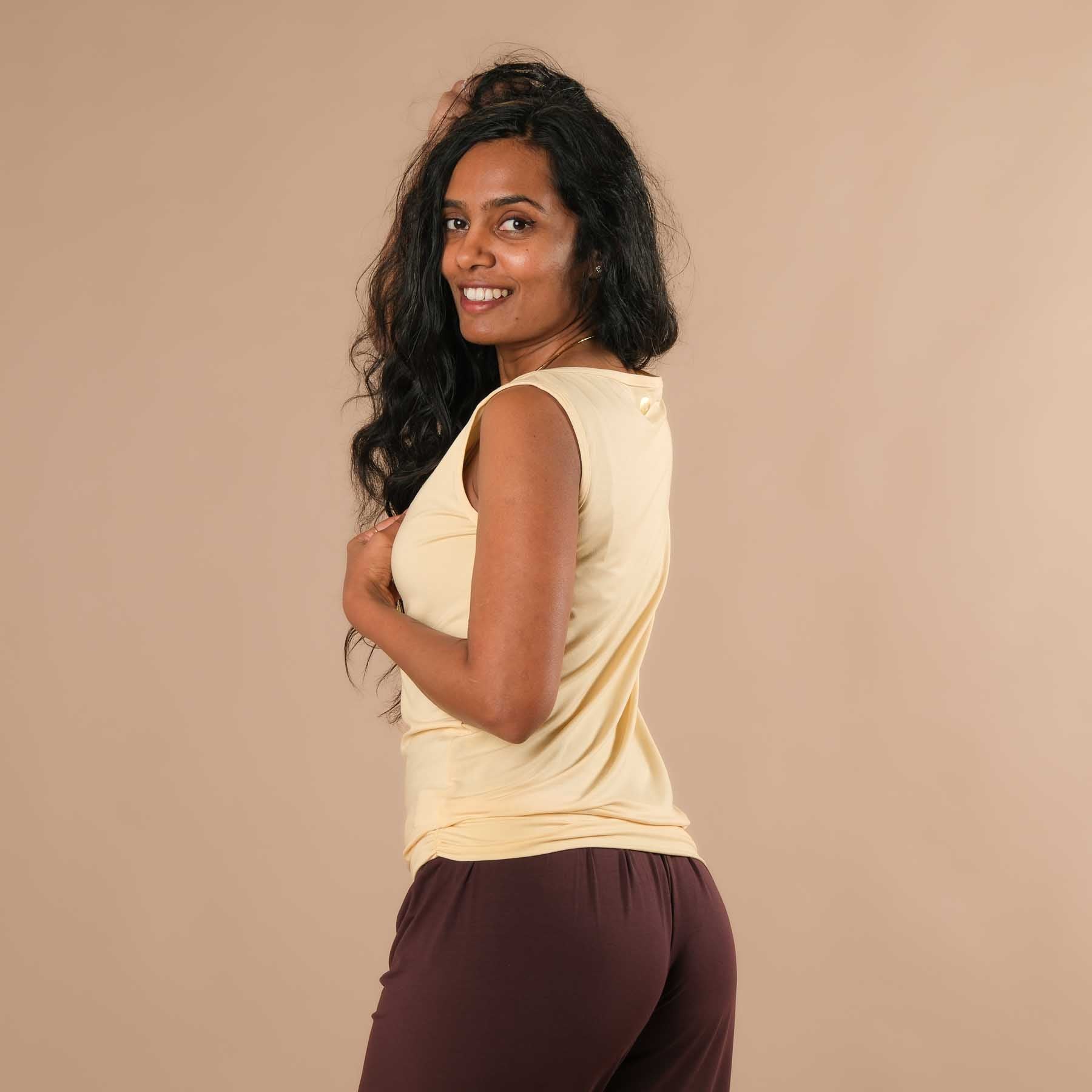 Yoga Bateau Tank Top - Nachhaltig in der Schweiz gemacht butteryellow