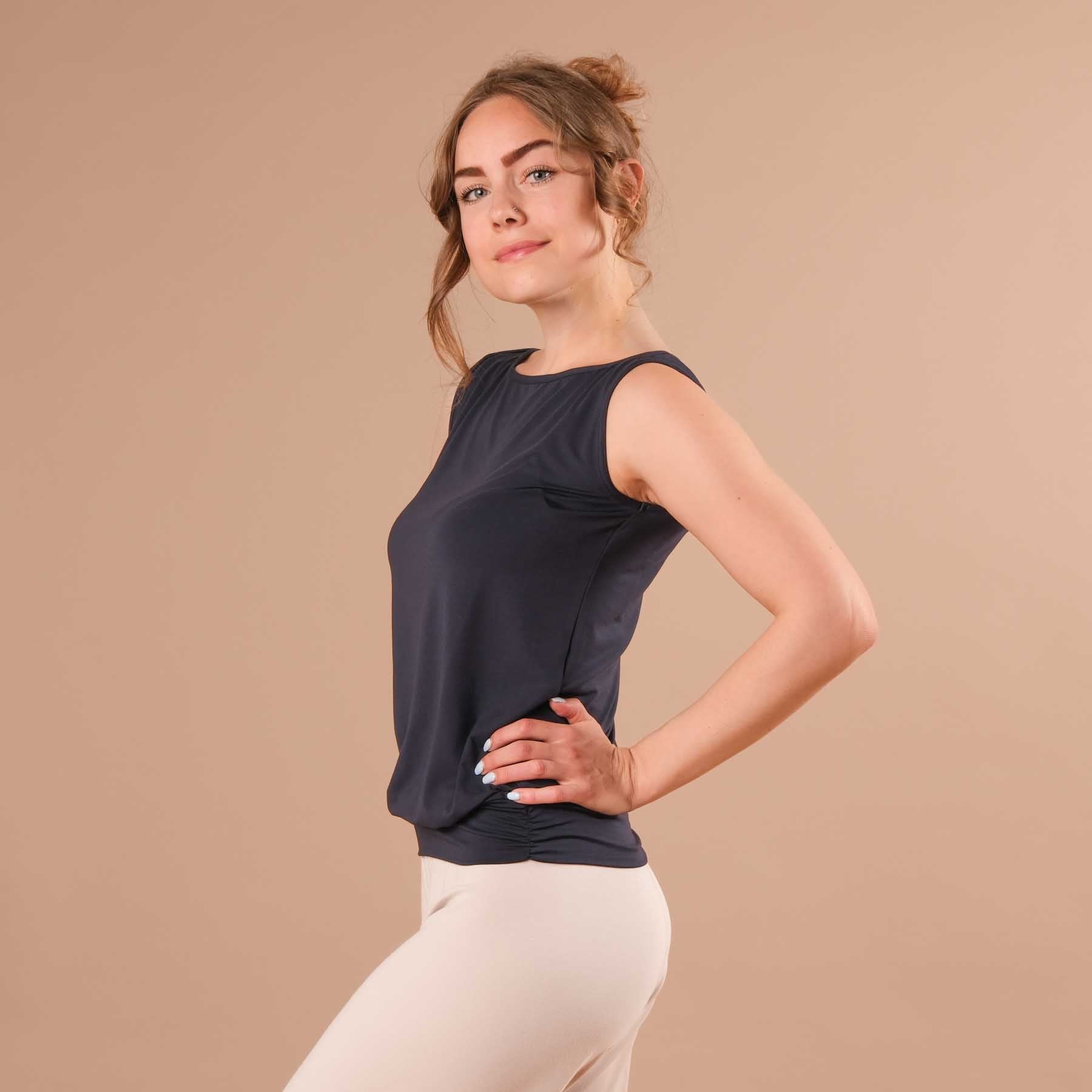 Yoga Bateau Tank Top - Nachhaltig in der Schweiz gemacht navy