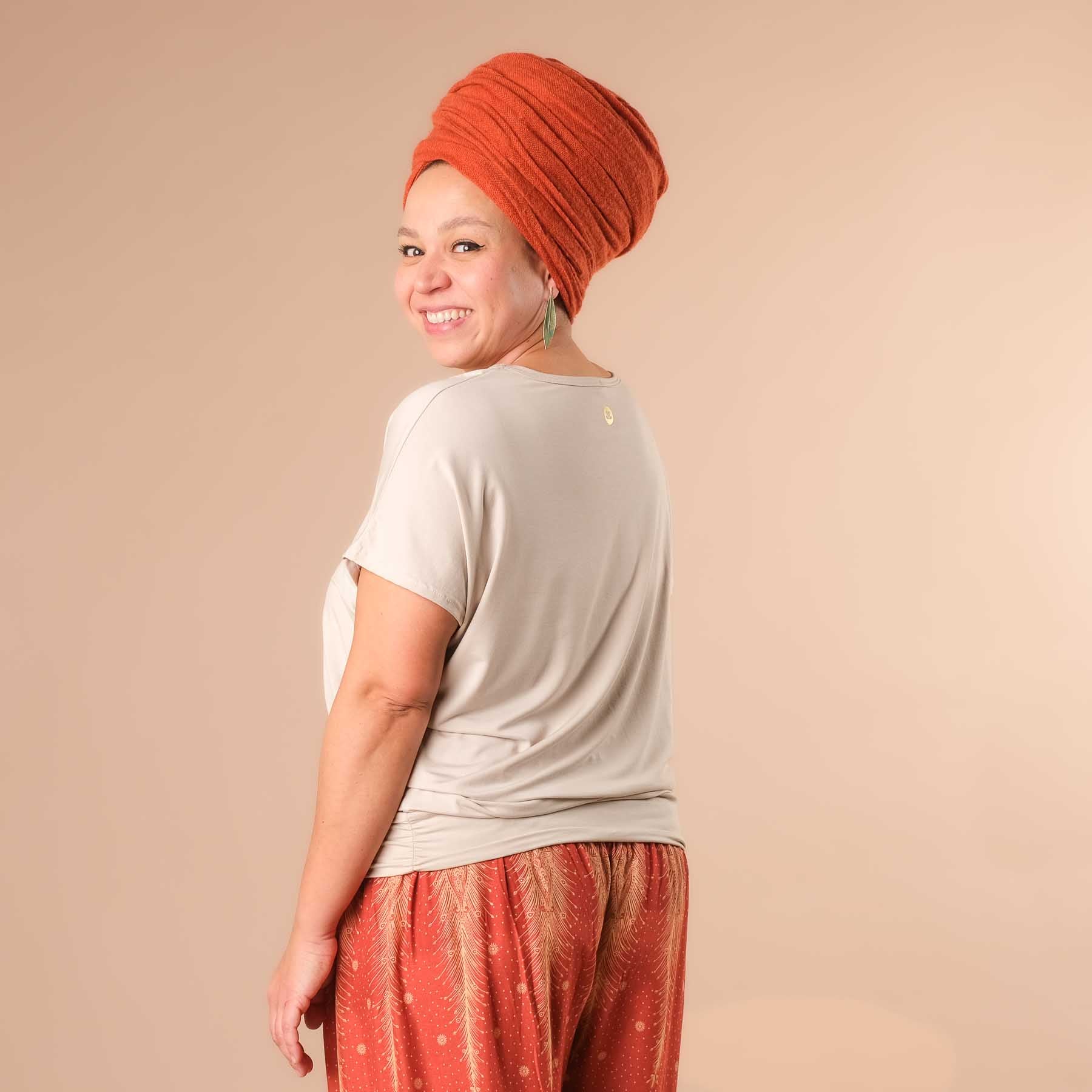 Yoga Shirt Comfy kurzarm nachhaltig in der Schweiz hergestellt sand
