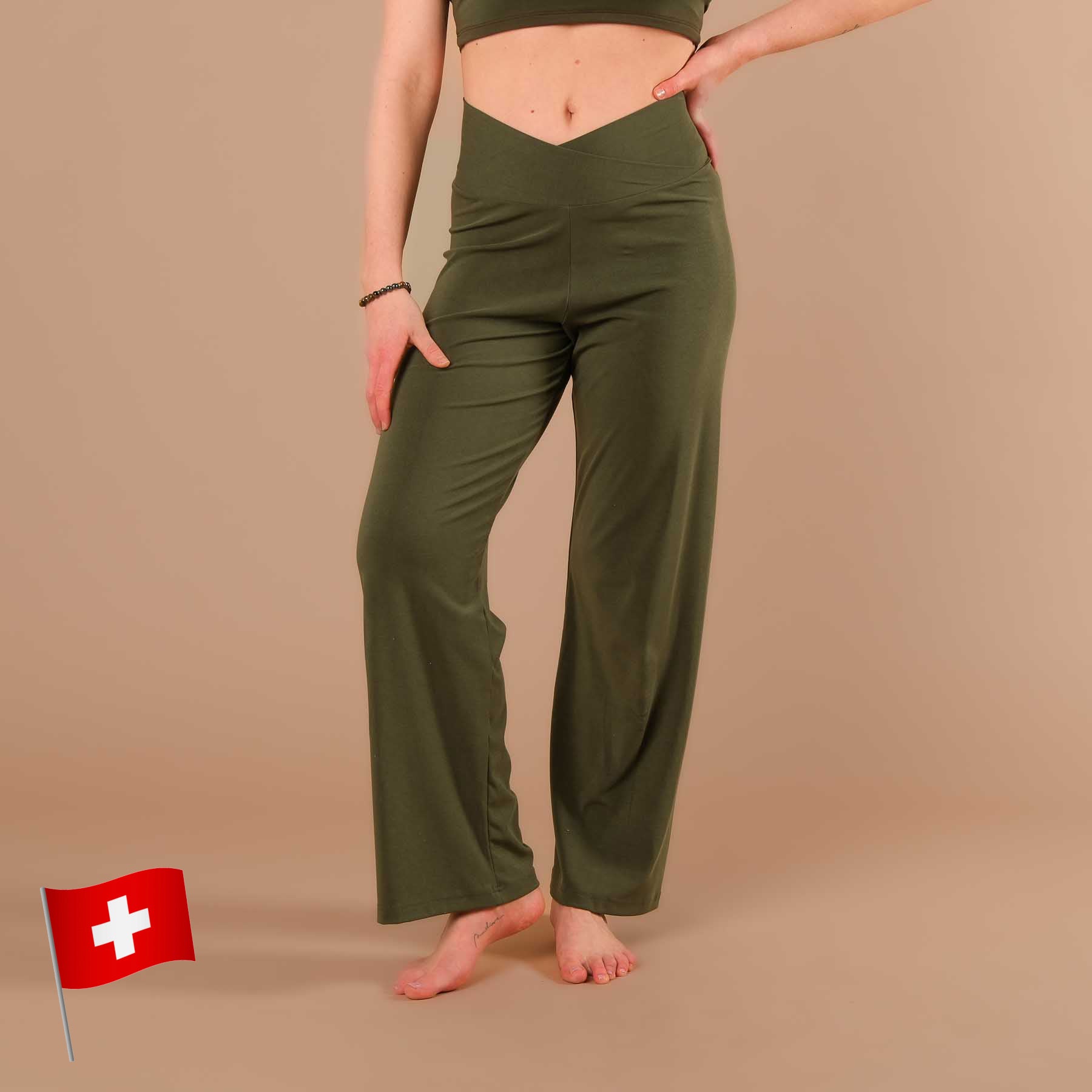 Yoga Culotte Comfy lang olive