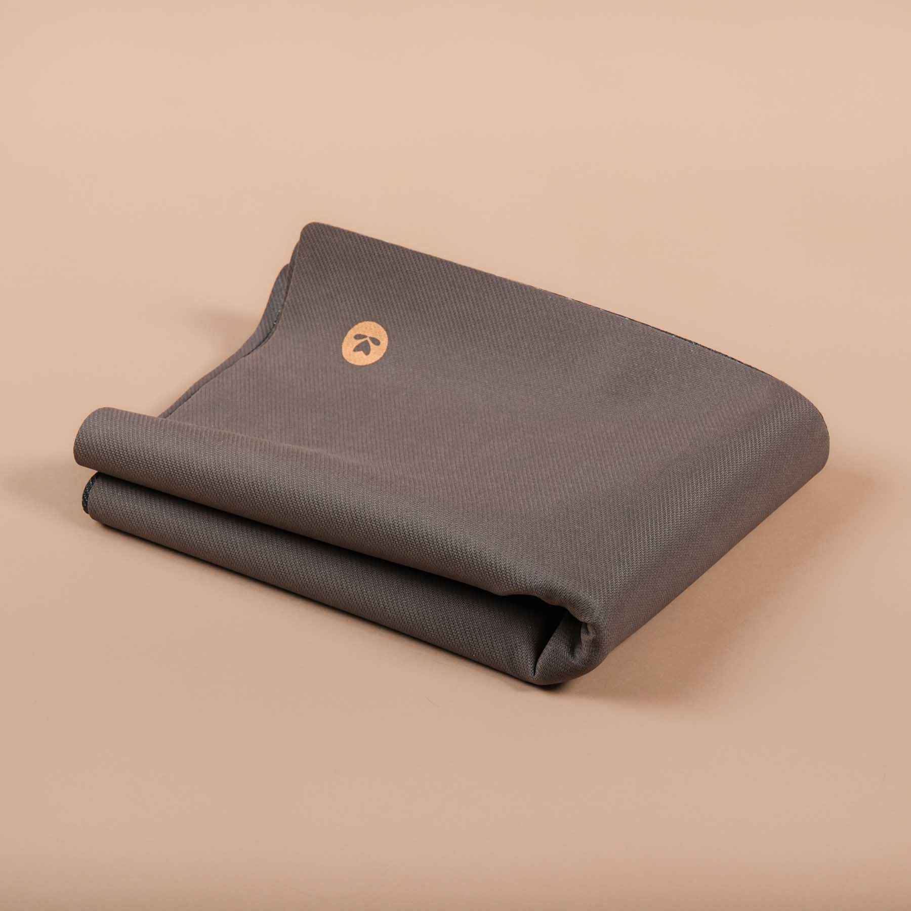 Reisematte - Yogatuch EcoGrip Naturkautschuk FSC anthrazit
