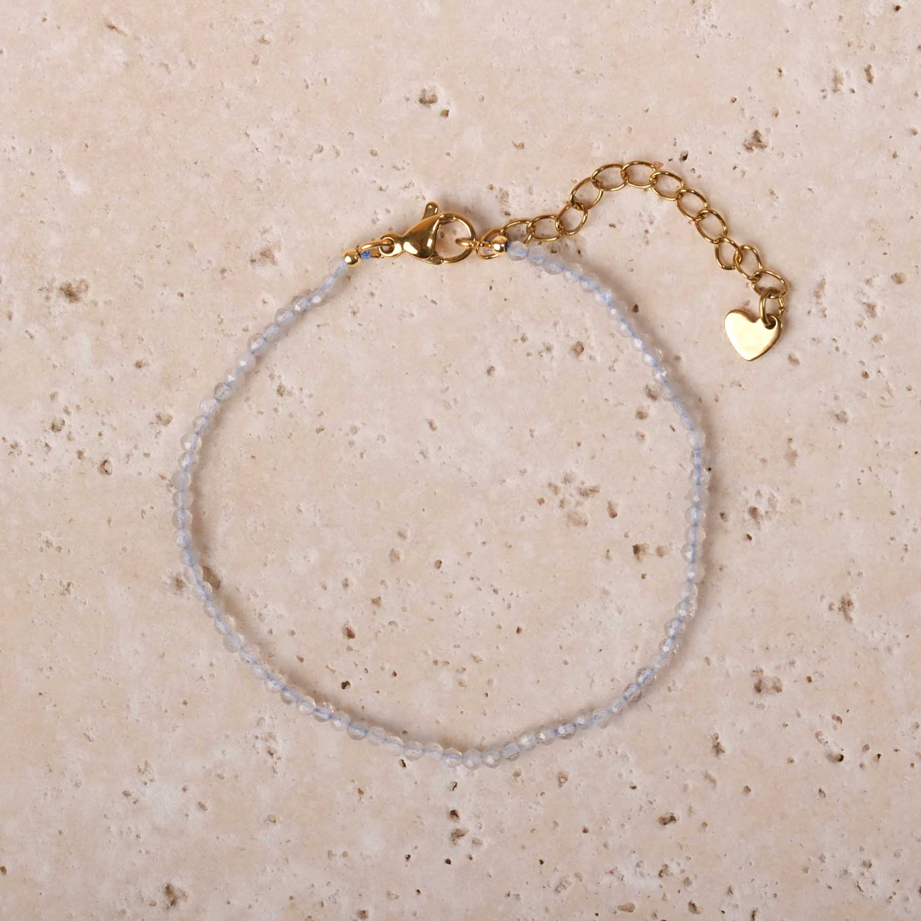 Edelstein Armband Labradorit 2mm