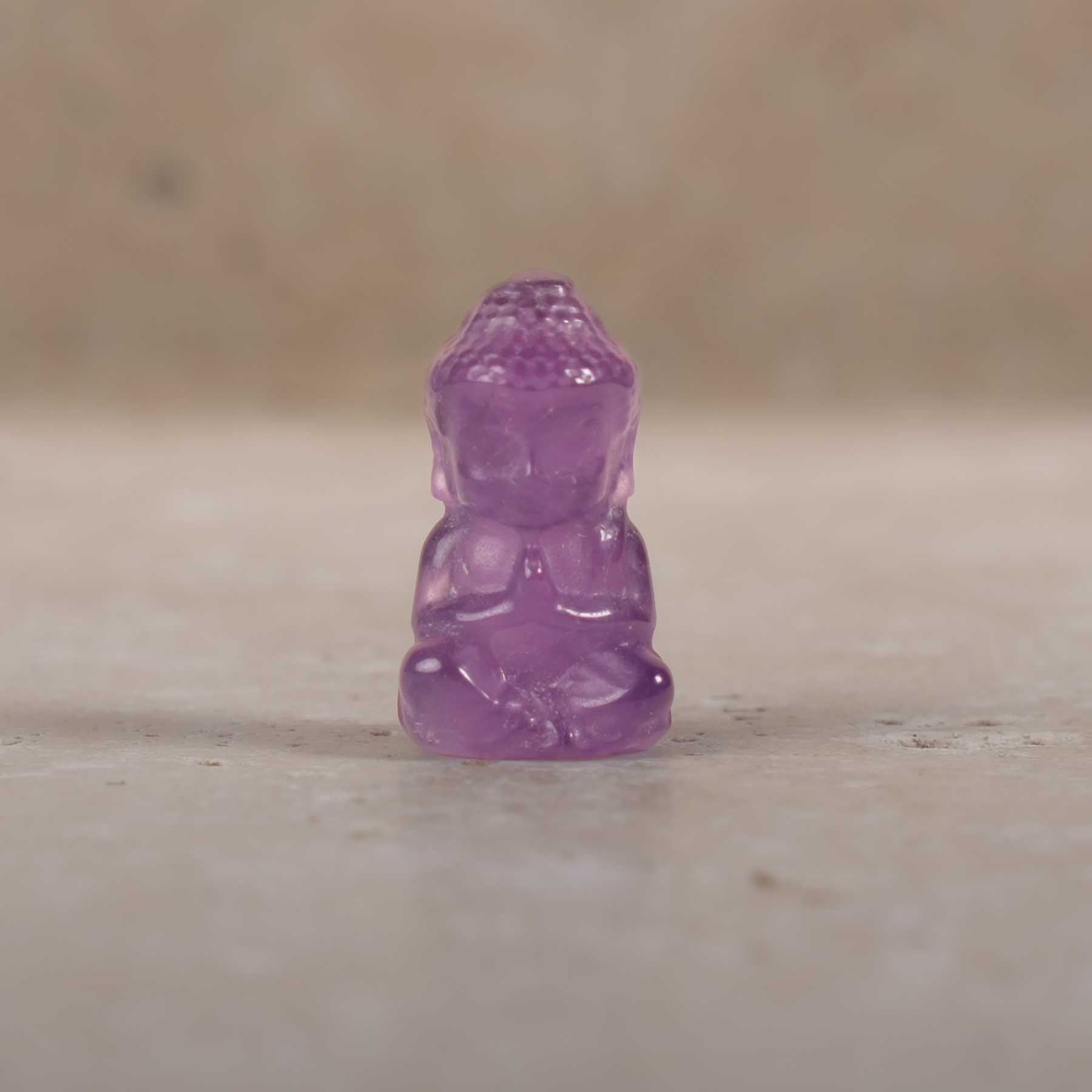 Edelstein Buddha Glücksbringer Amethyst