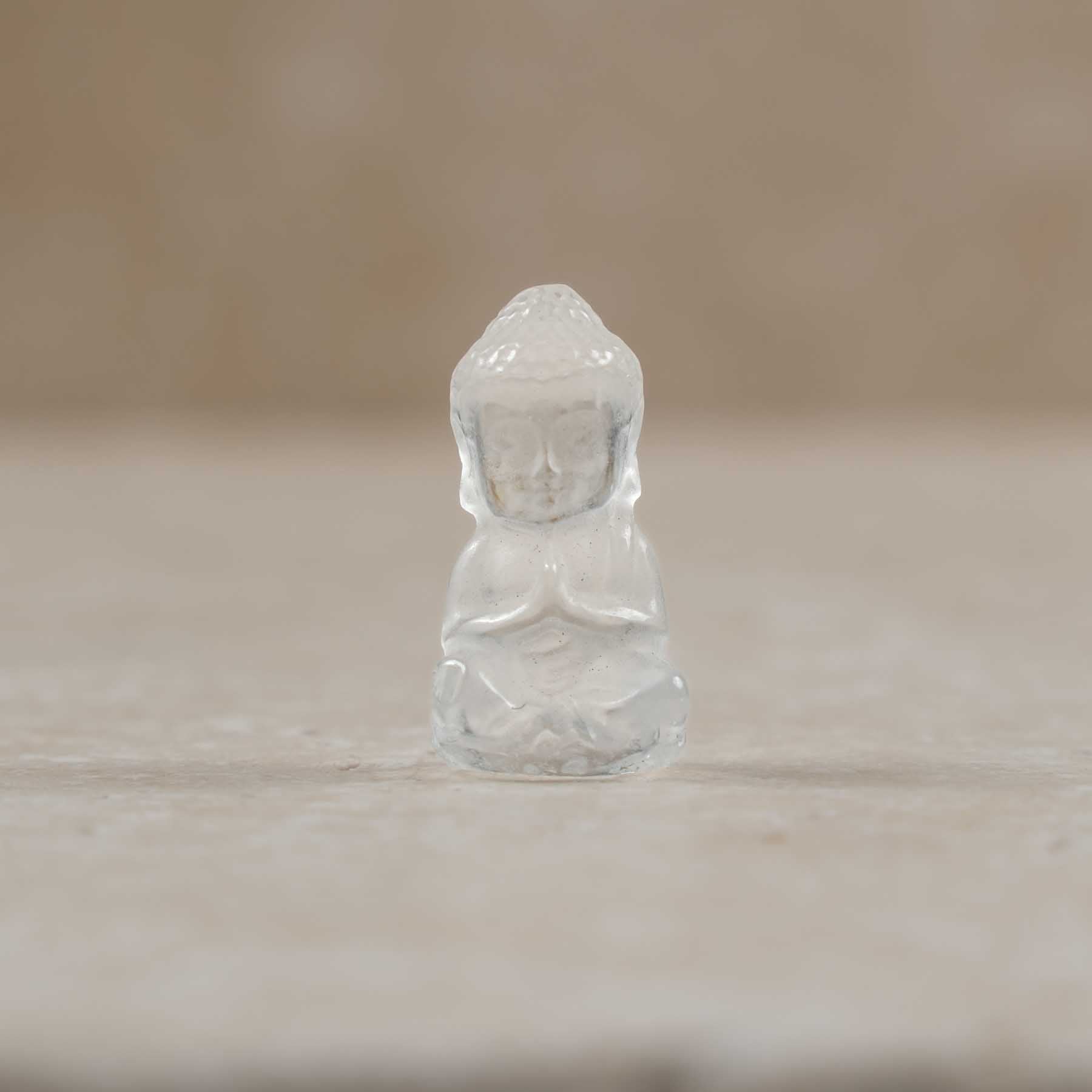 Edelstein Buddha Glücksbringer Bergkristall