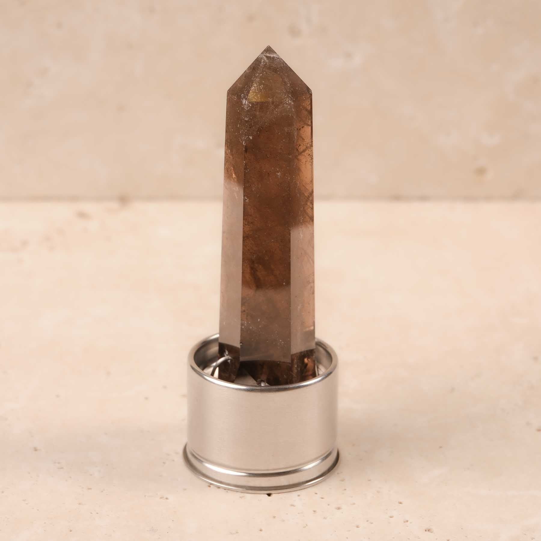 Ersatz Spitze Edelstein Wasserflasche Rauchquarz