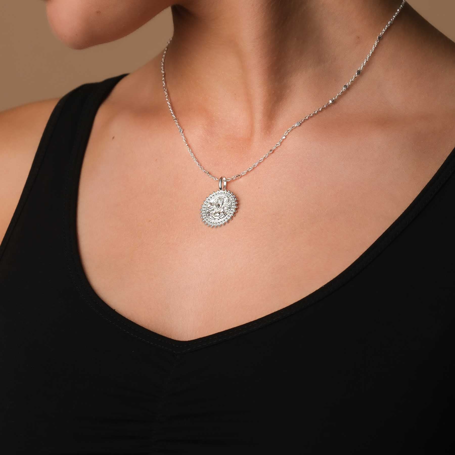 Halskette Ganesh mit Zirkon silber