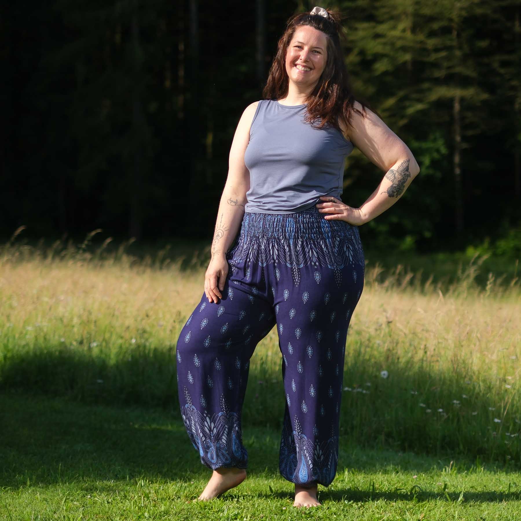 Yoga Haremshose Bliss navy