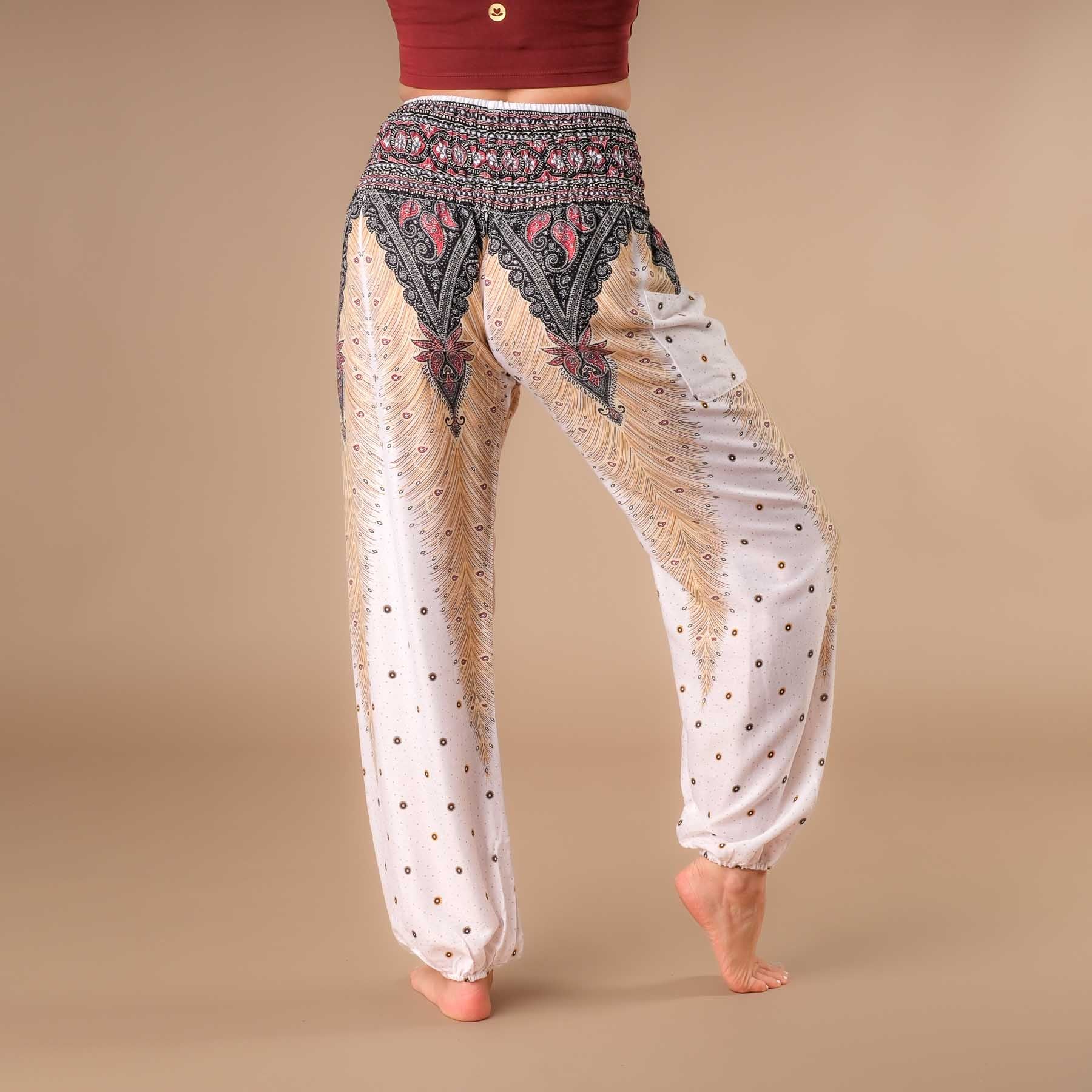 Yoga Haremshose Feather weiss