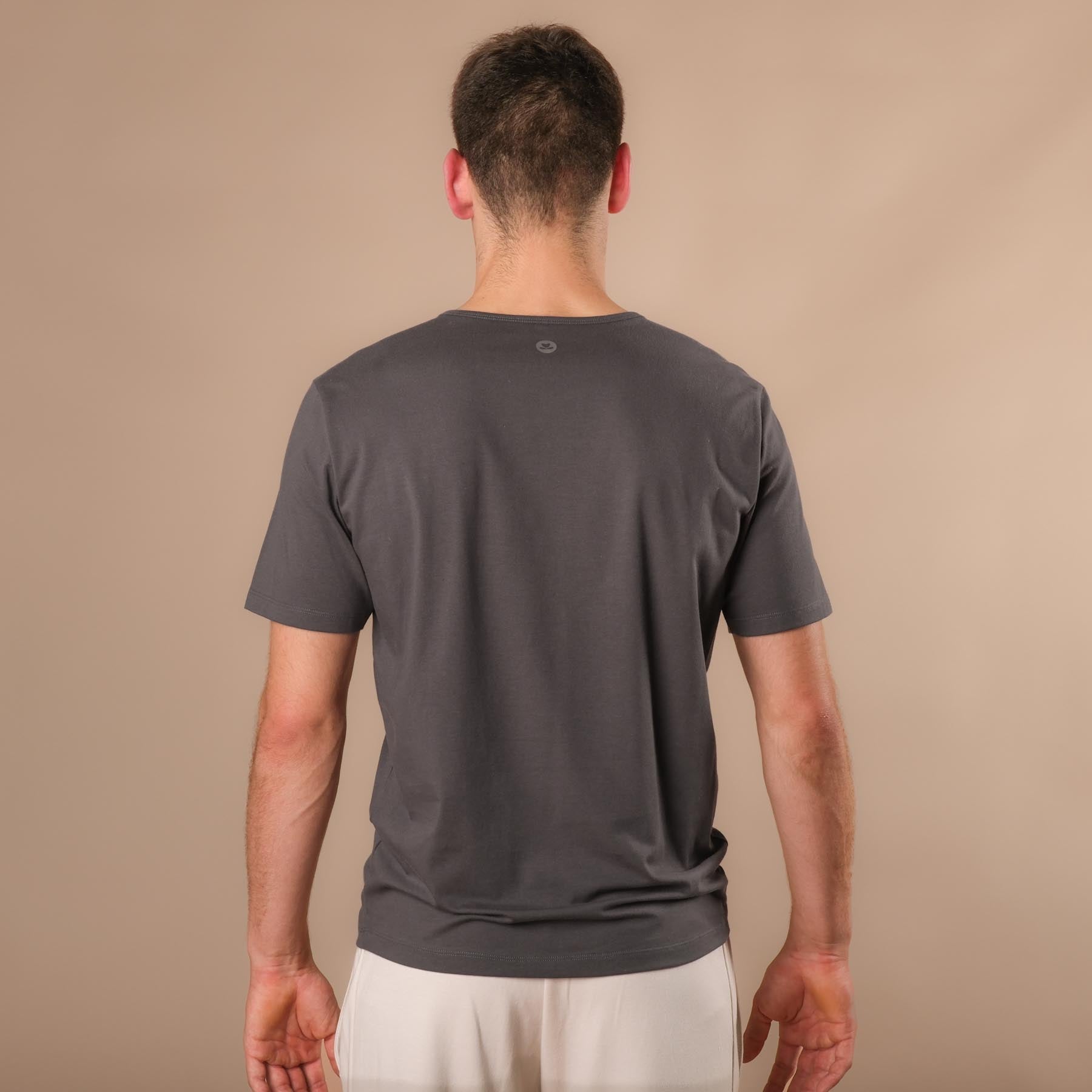 Herren Yoga Shirt Sunny kurzarm anthrazit
