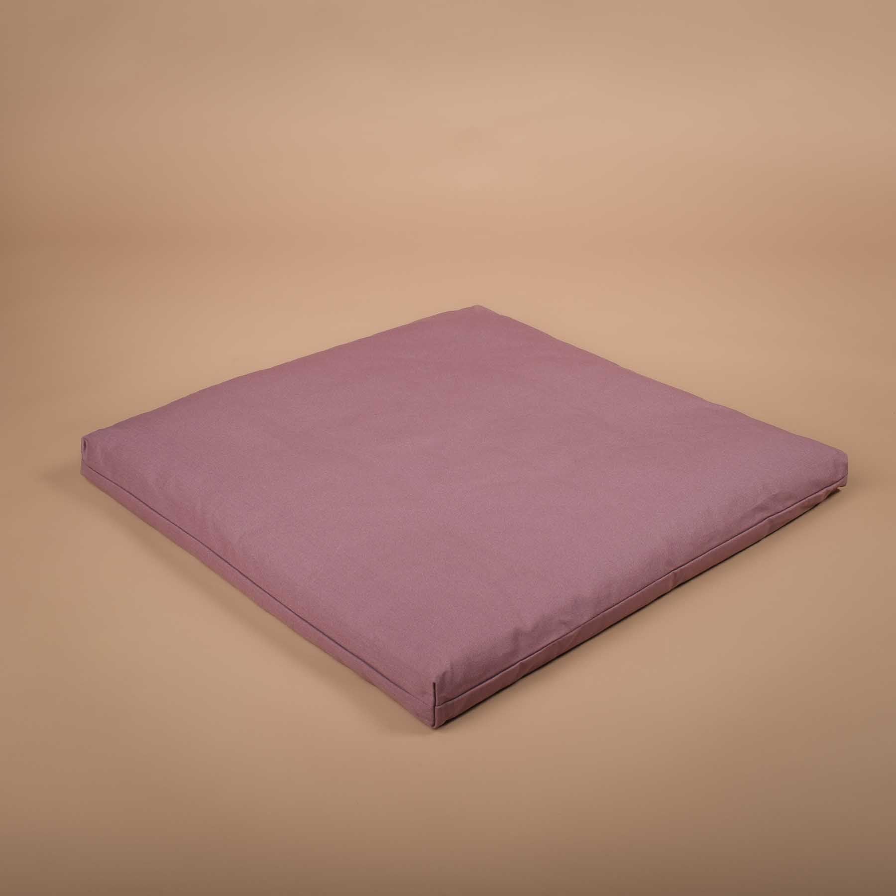 Meditationsmatte Zabuton Meditationsunterlage Baumwolle lavendel
