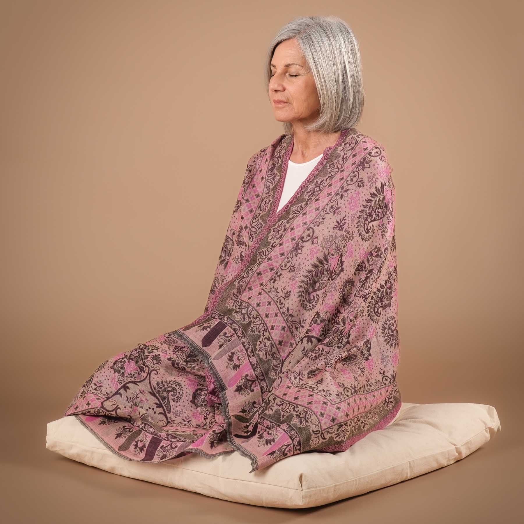 Meditationstuch Schal Feinwolle Princess