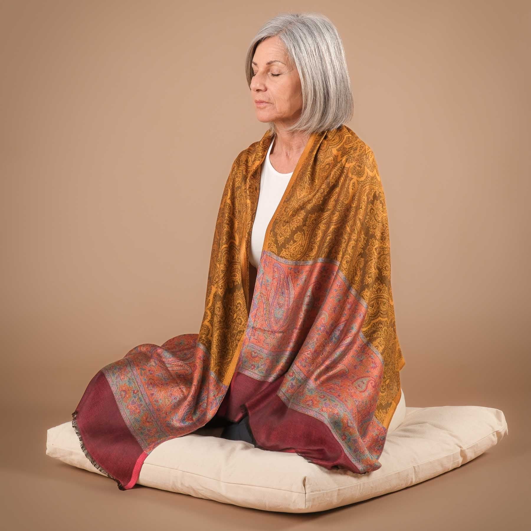 Meditationstuch Schal Madras