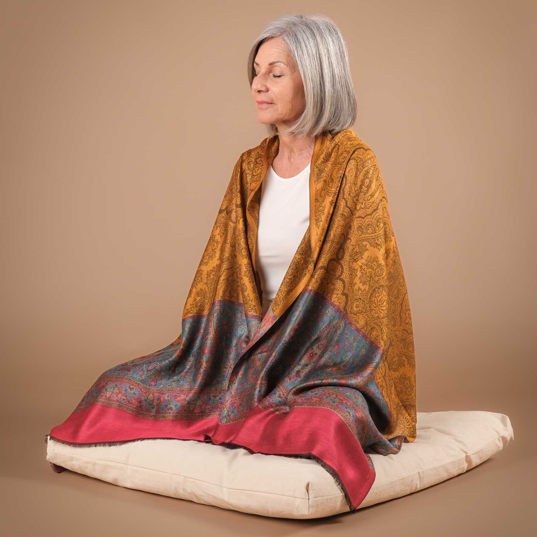 Meditationstuch Schal Madras