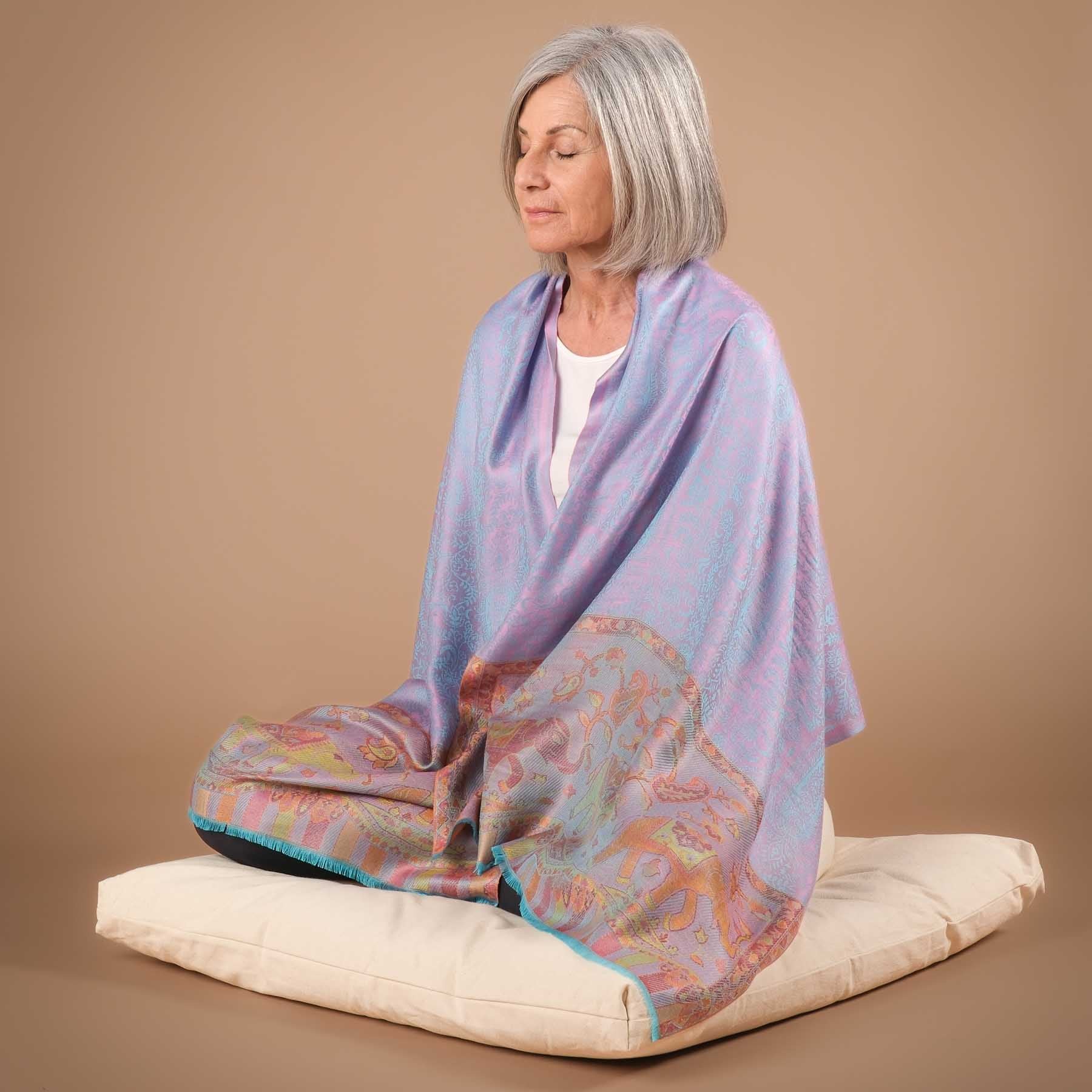 Meditationstuch Schal Savanne