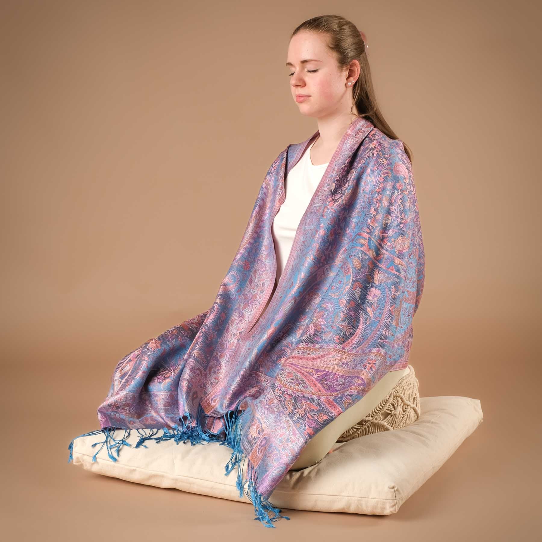 Meditationstuch Schal Seide Gloria