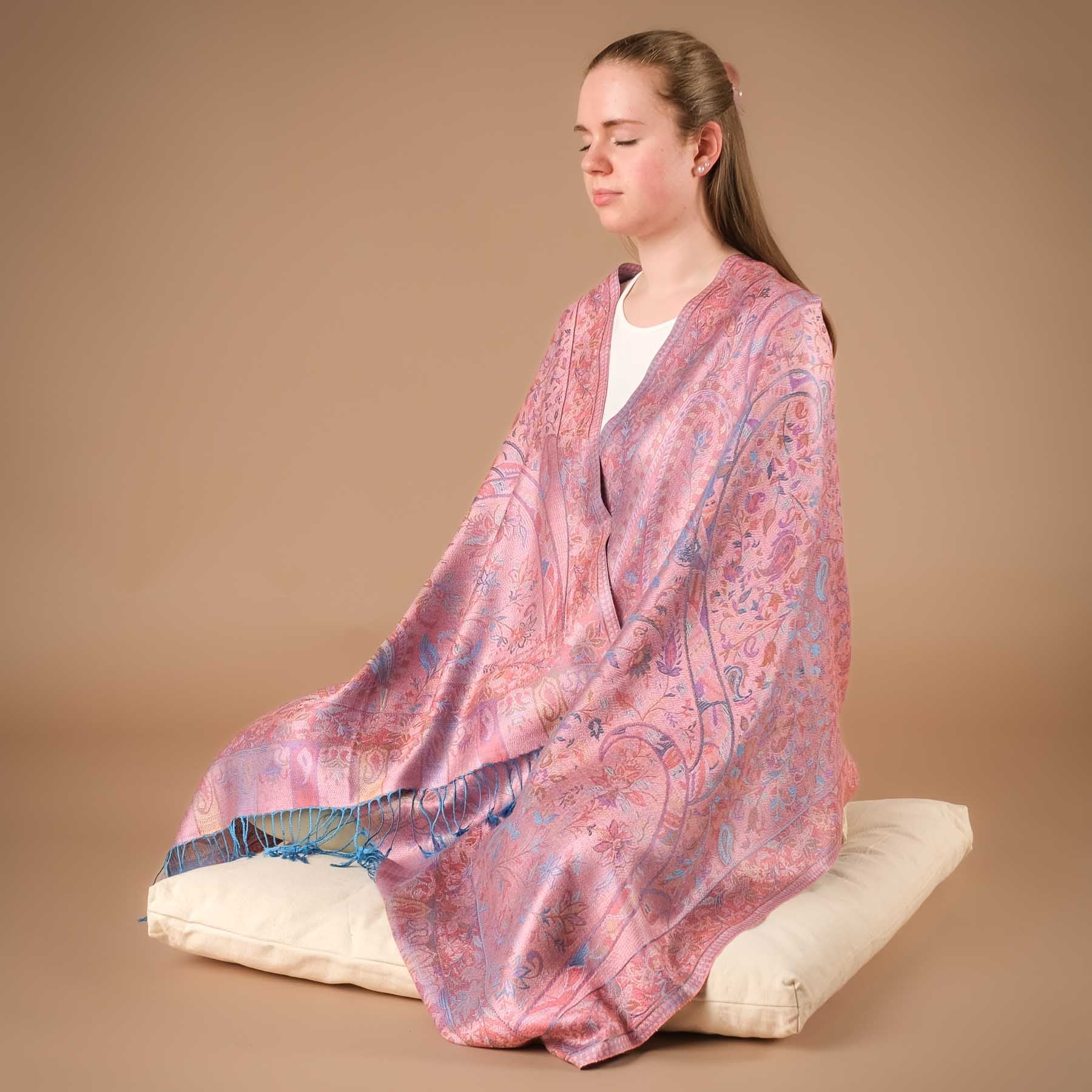 Meditationstuch Schal Seide Gloria