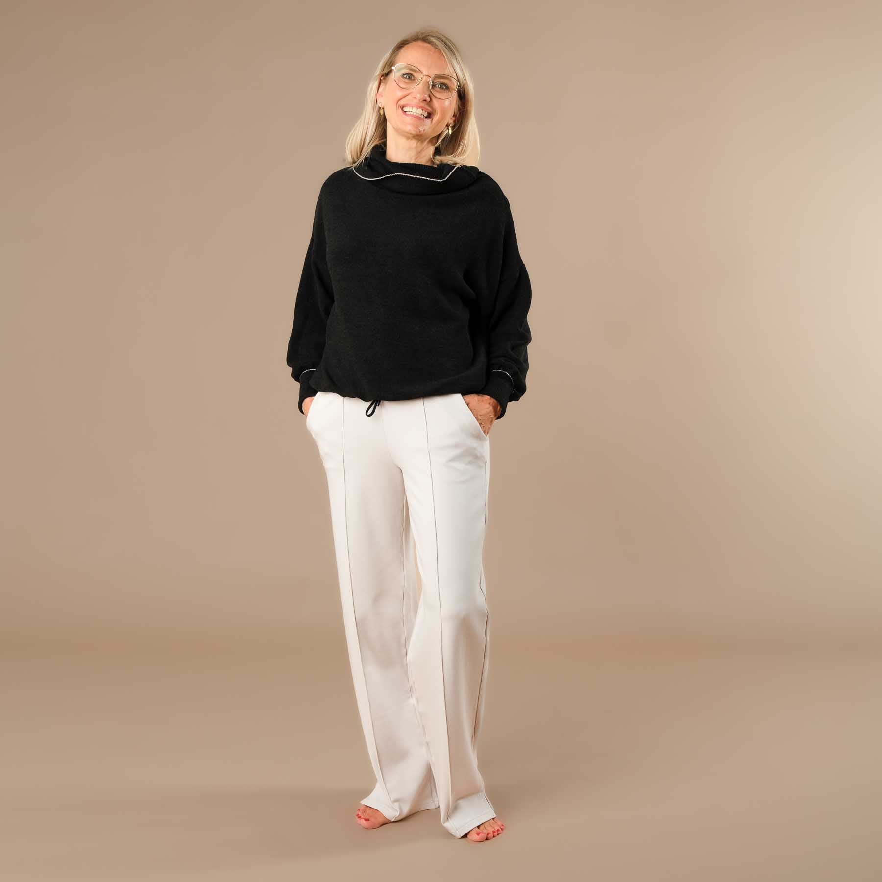 Merino Rollkragen Pullover nachhaltig und Swiss made anthrazit
