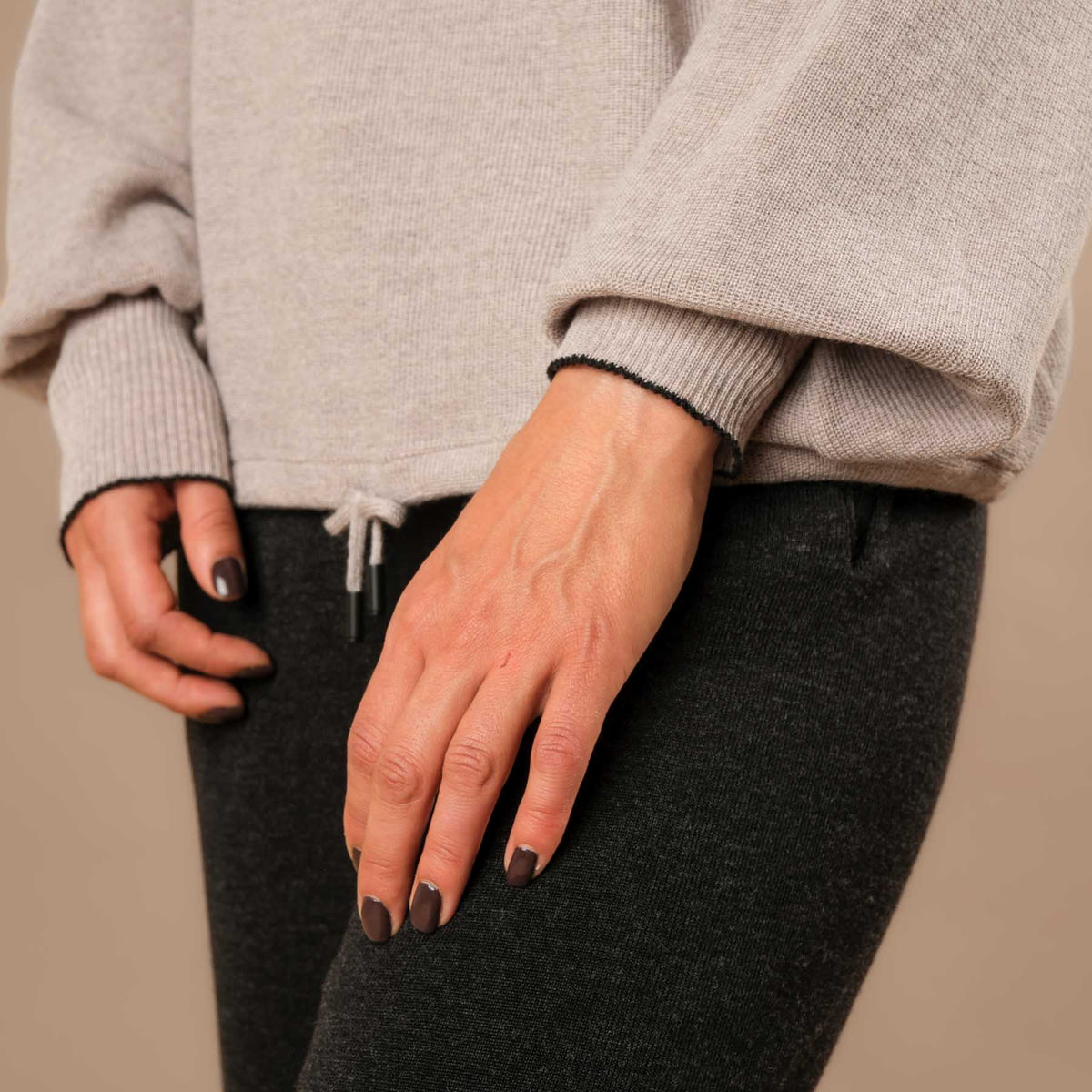 Merino Rollkragen Pullover nachhaltig und Swiss made beige