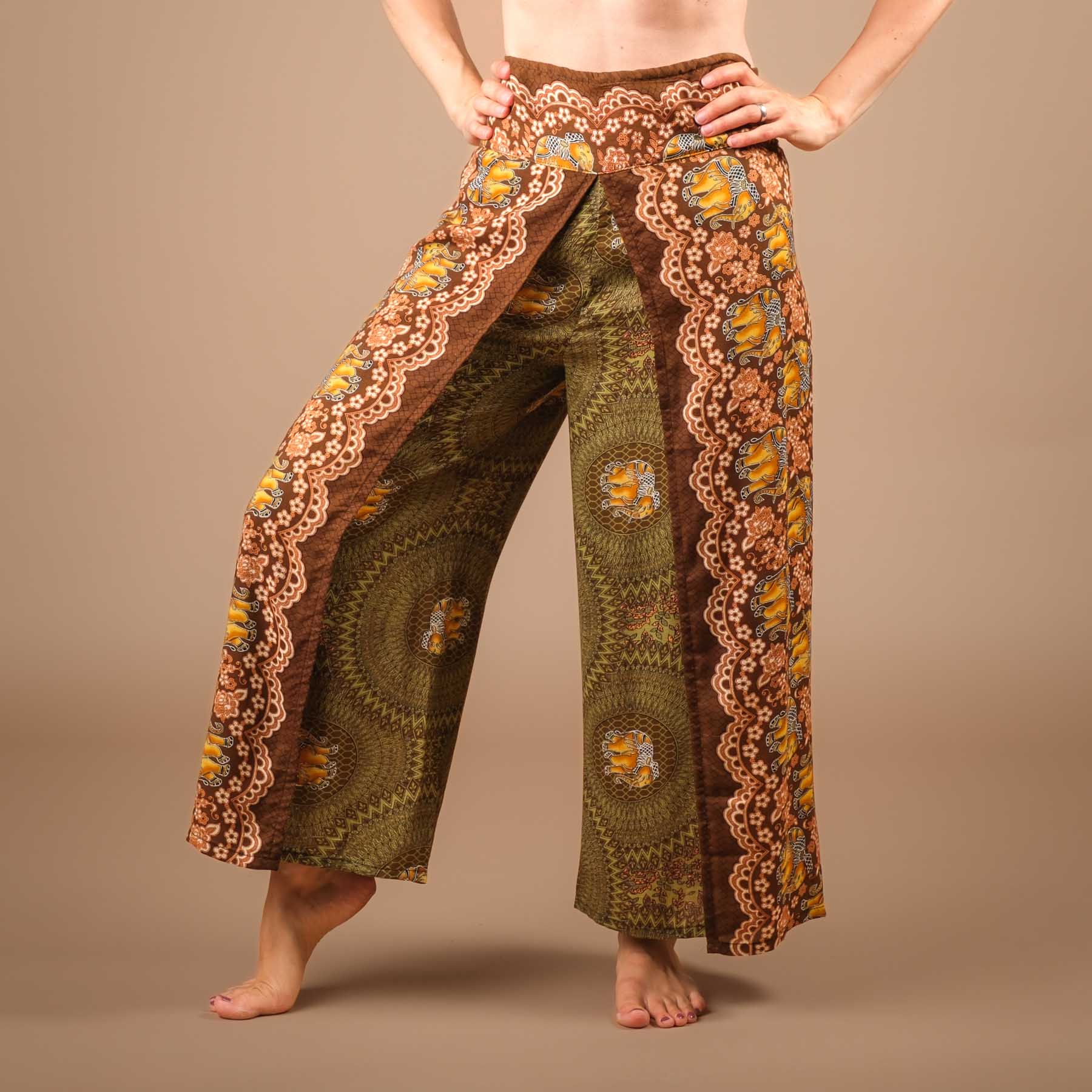 Palazzo Hose Marlenehose Elefant olive