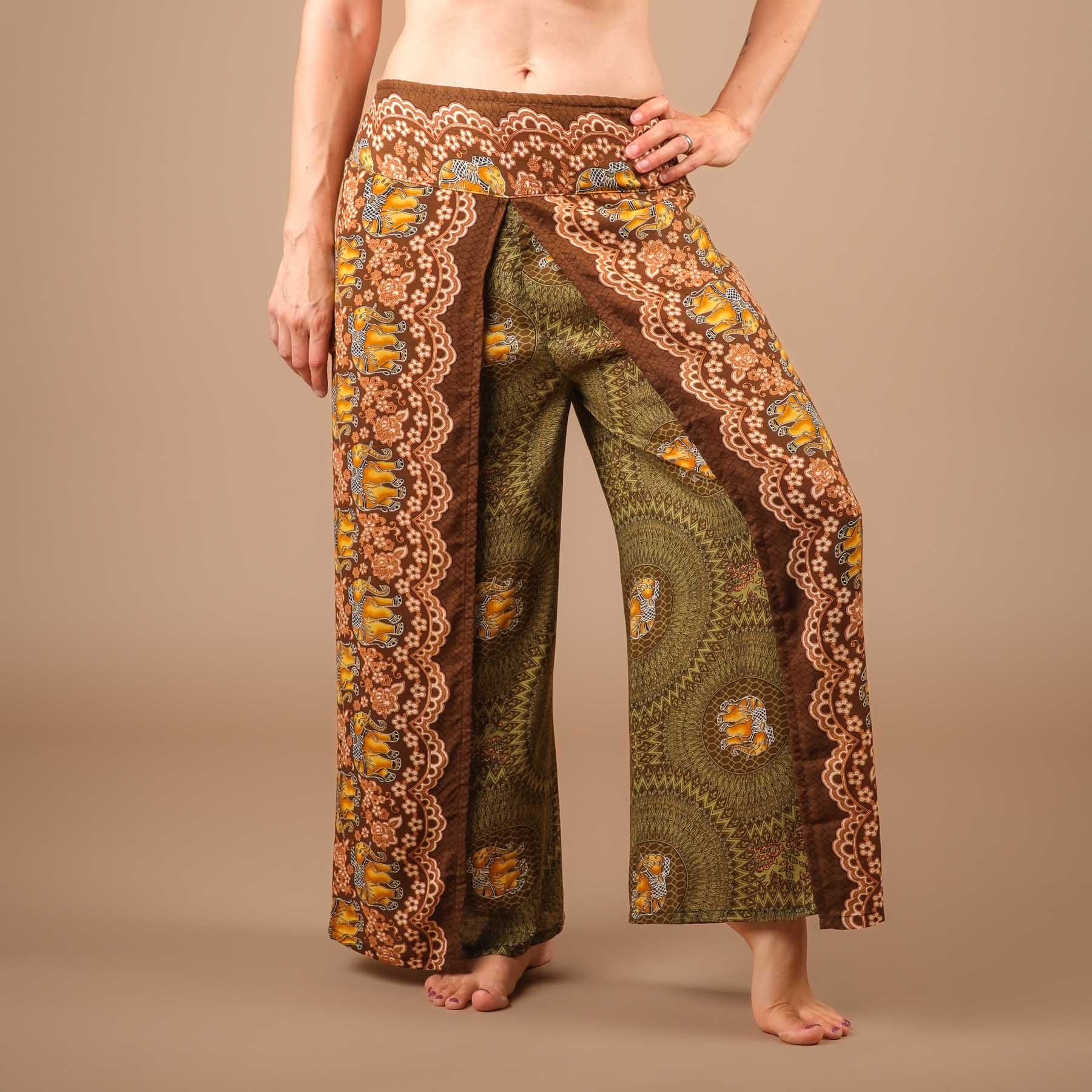 Palazzo Hose Marlenehose Elefant olive