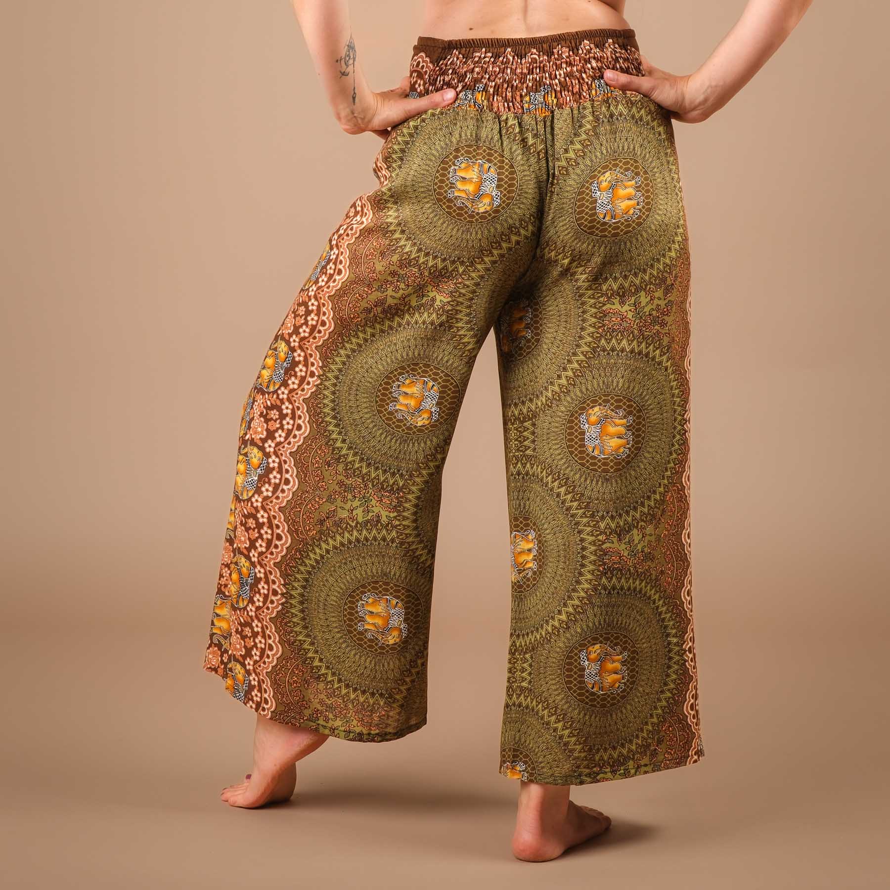 Palazzo Hose Marlenehose Elefant olive