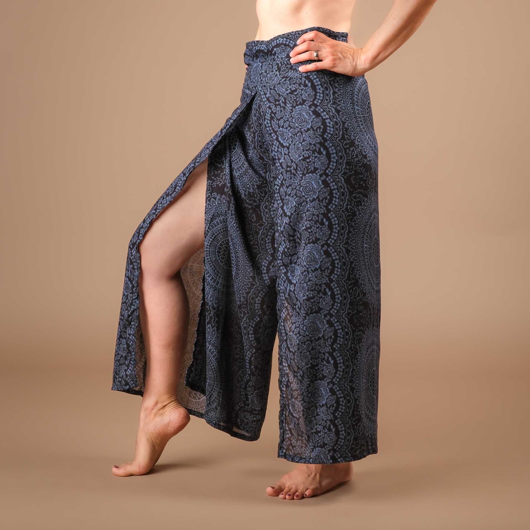 Palazzo Hose Marlenehose Indian Summer schwarz