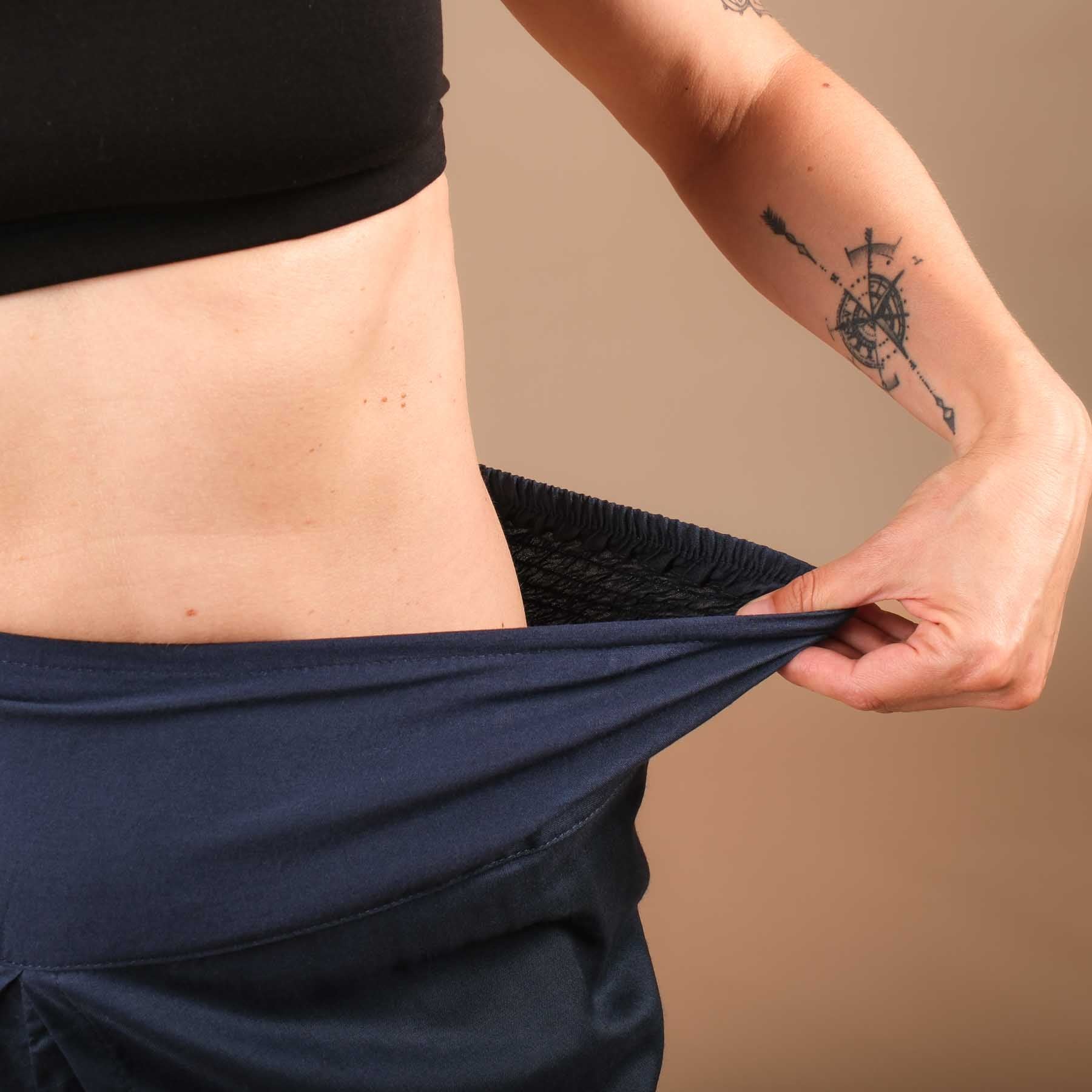 Palazzo Hose Marlenehose uni navy