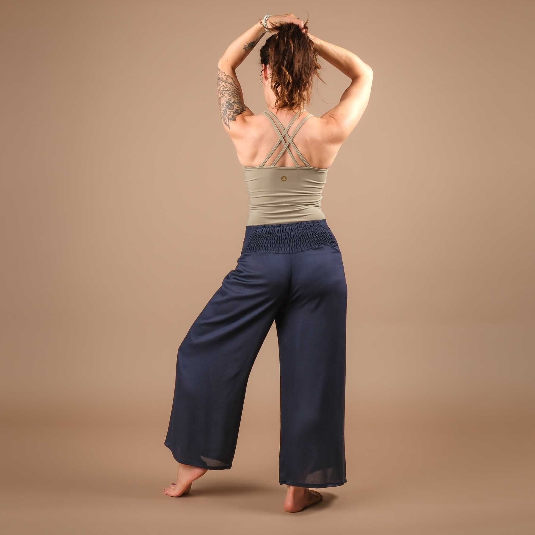 Palazzo Hose Marlenehose uni navy