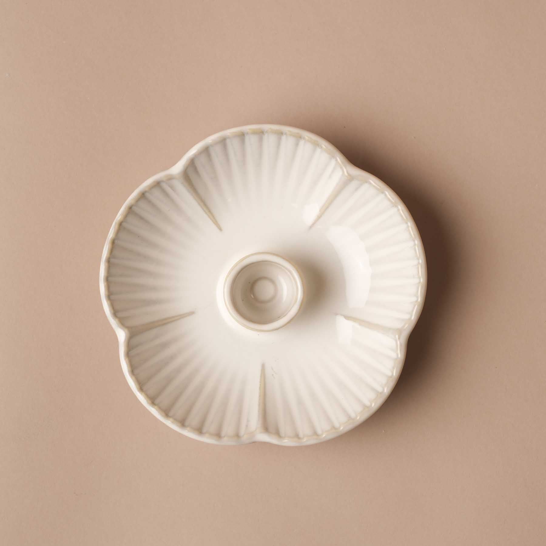 Palo Santo Halter Keramik beige