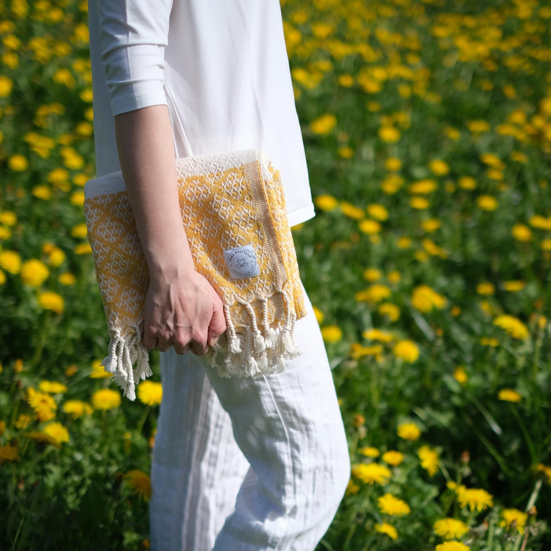 Pestemal Strandtuch Hamamtuch Good Times gelb