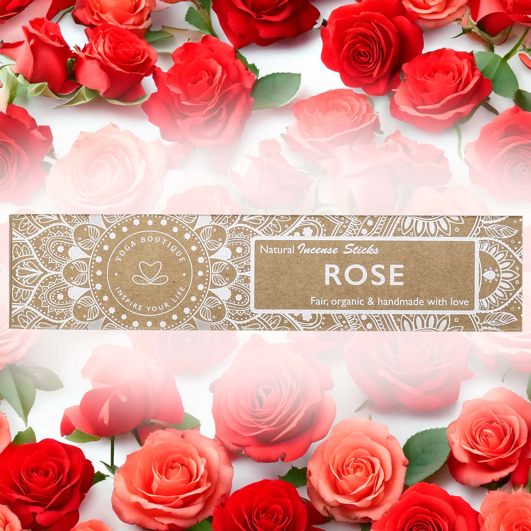 Räucherstäbchen Rose Yoga Boutique