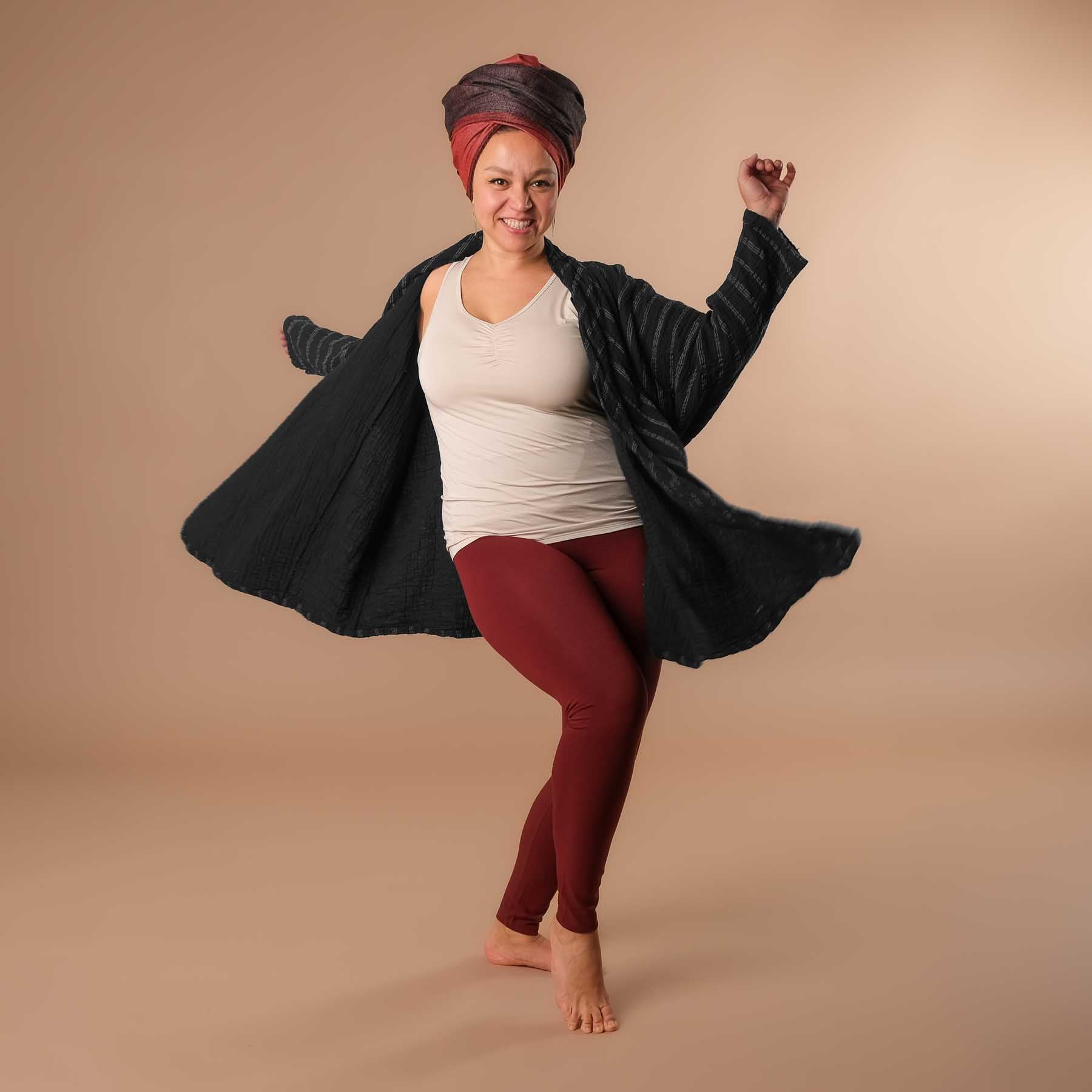 Yoga Leggings Comfy bordeaux, super weich, nachhaltig, in der Schweiz hergestellt