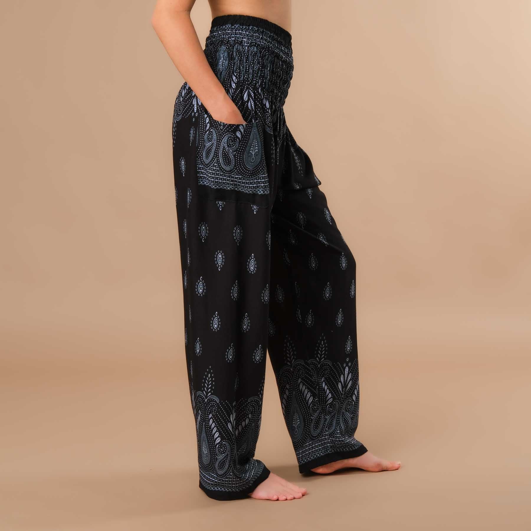 Sommerhose Palazzo Bliss schwarz