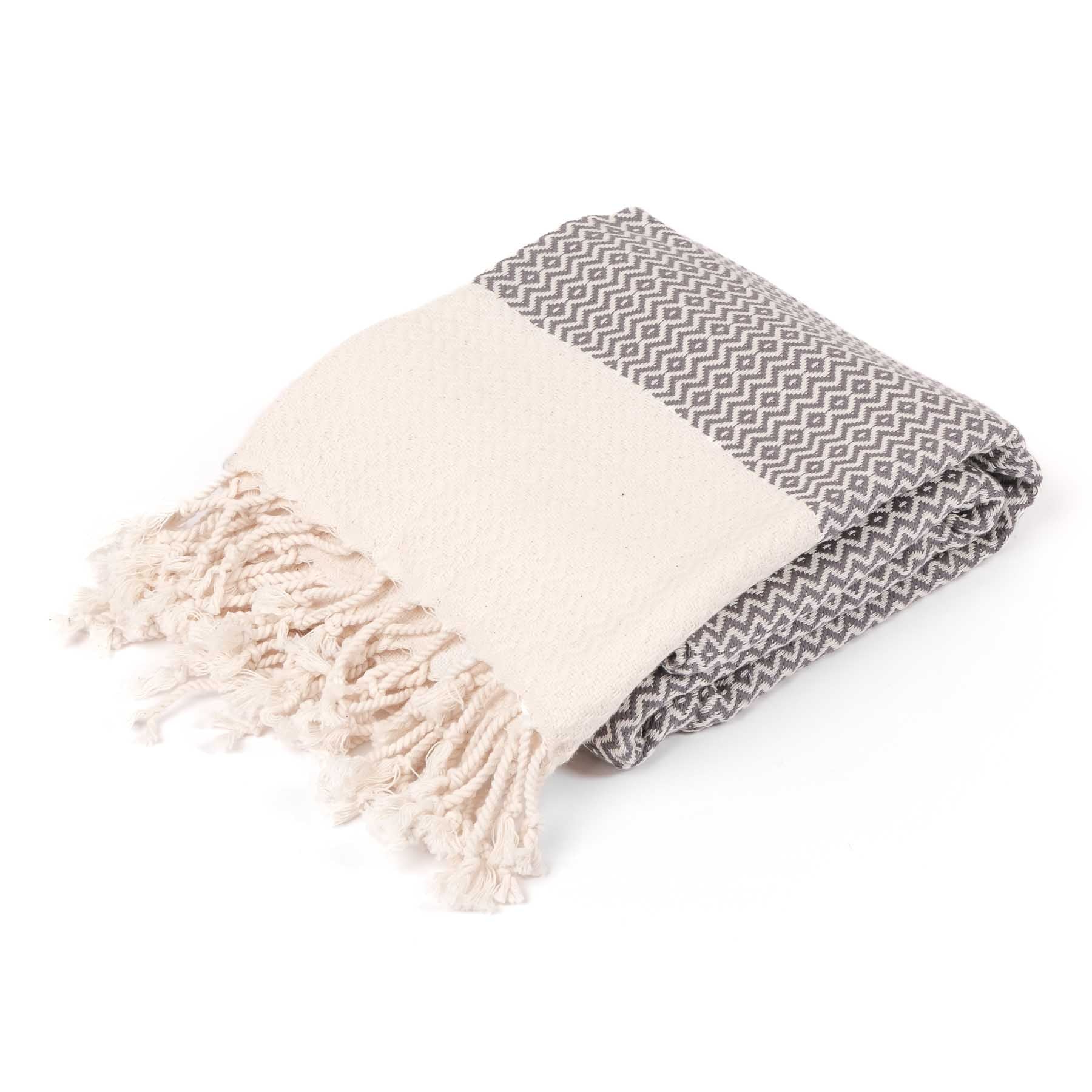 Pestemal Strandtuch Hamamtuch Calm grau